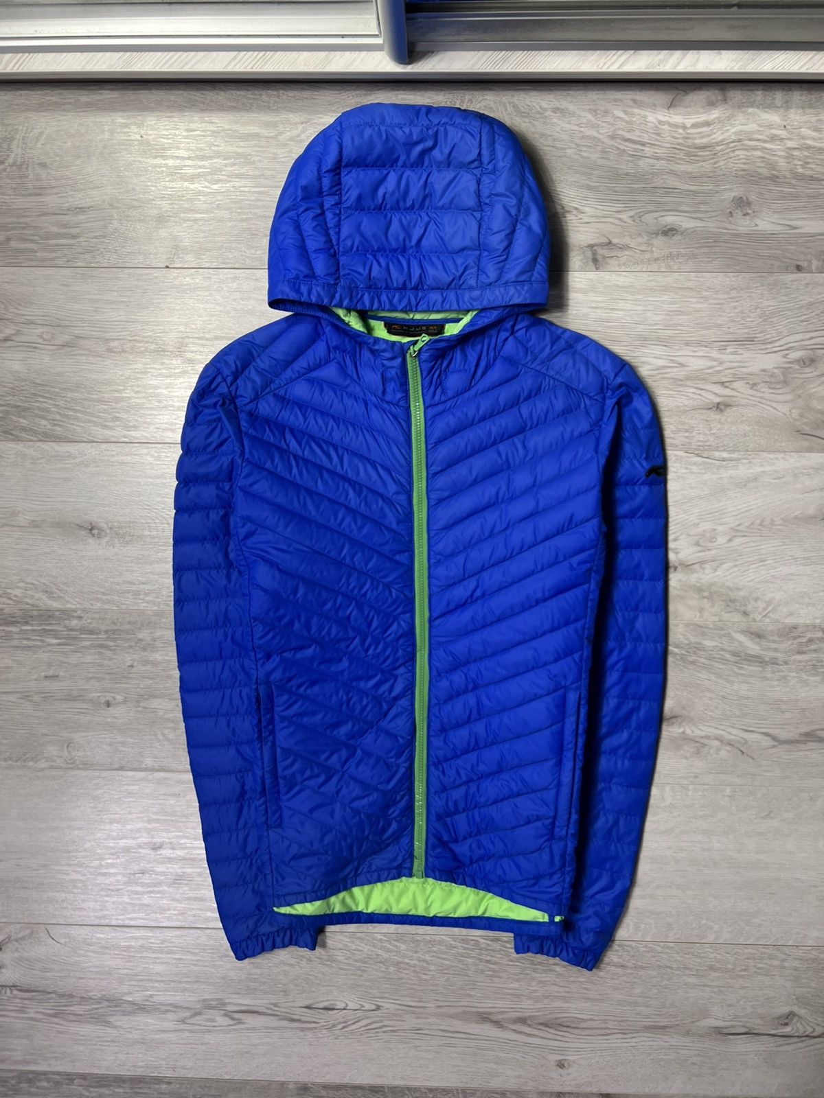 image of Kjus Nexus Hooded Jacket Light Puffer in Blue, Men's (Size Small)