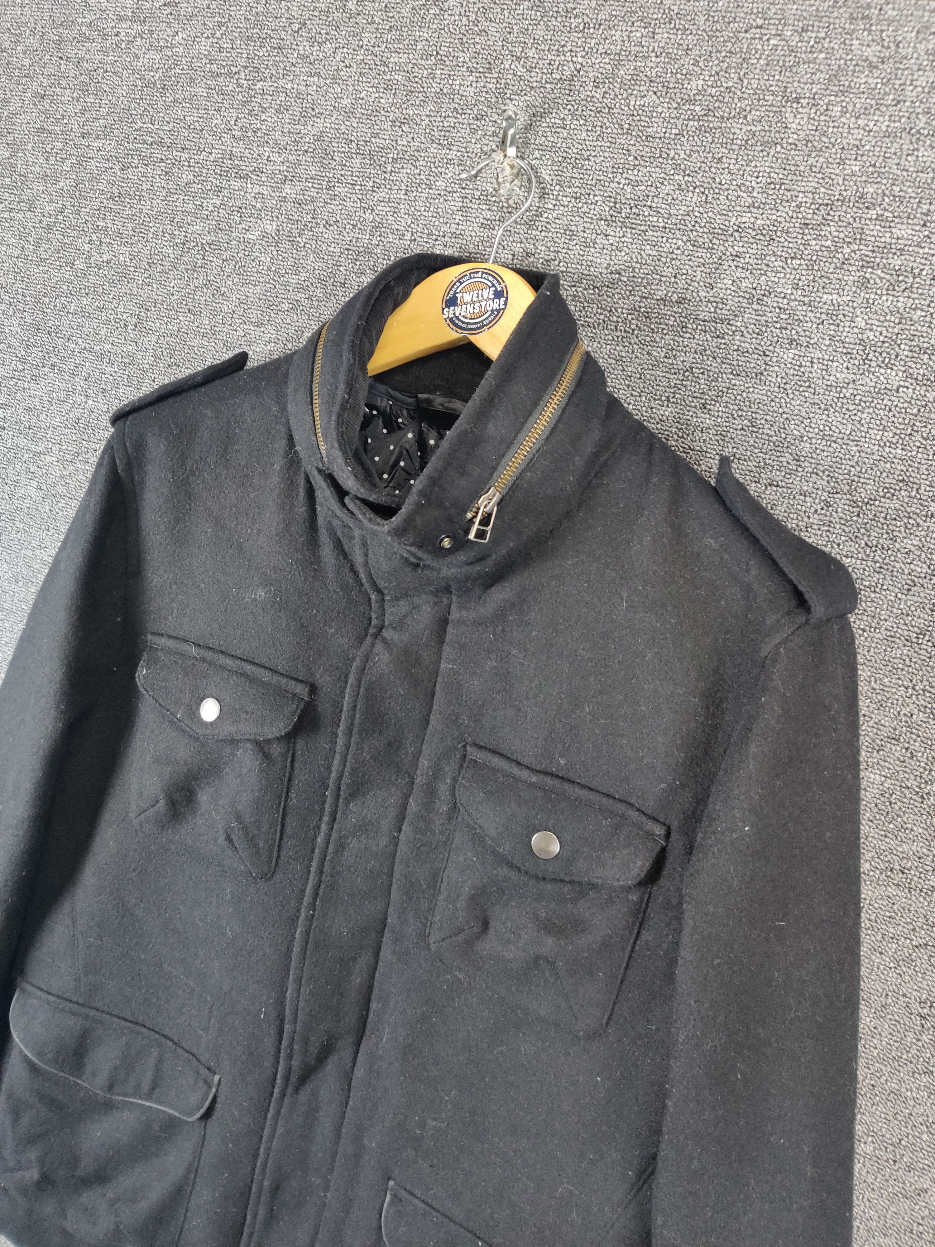 Japanese Brand Vintage Back Number Wool Chore Jacket Size US L / EU 52-54 / 3 - 5 Thumbnail
