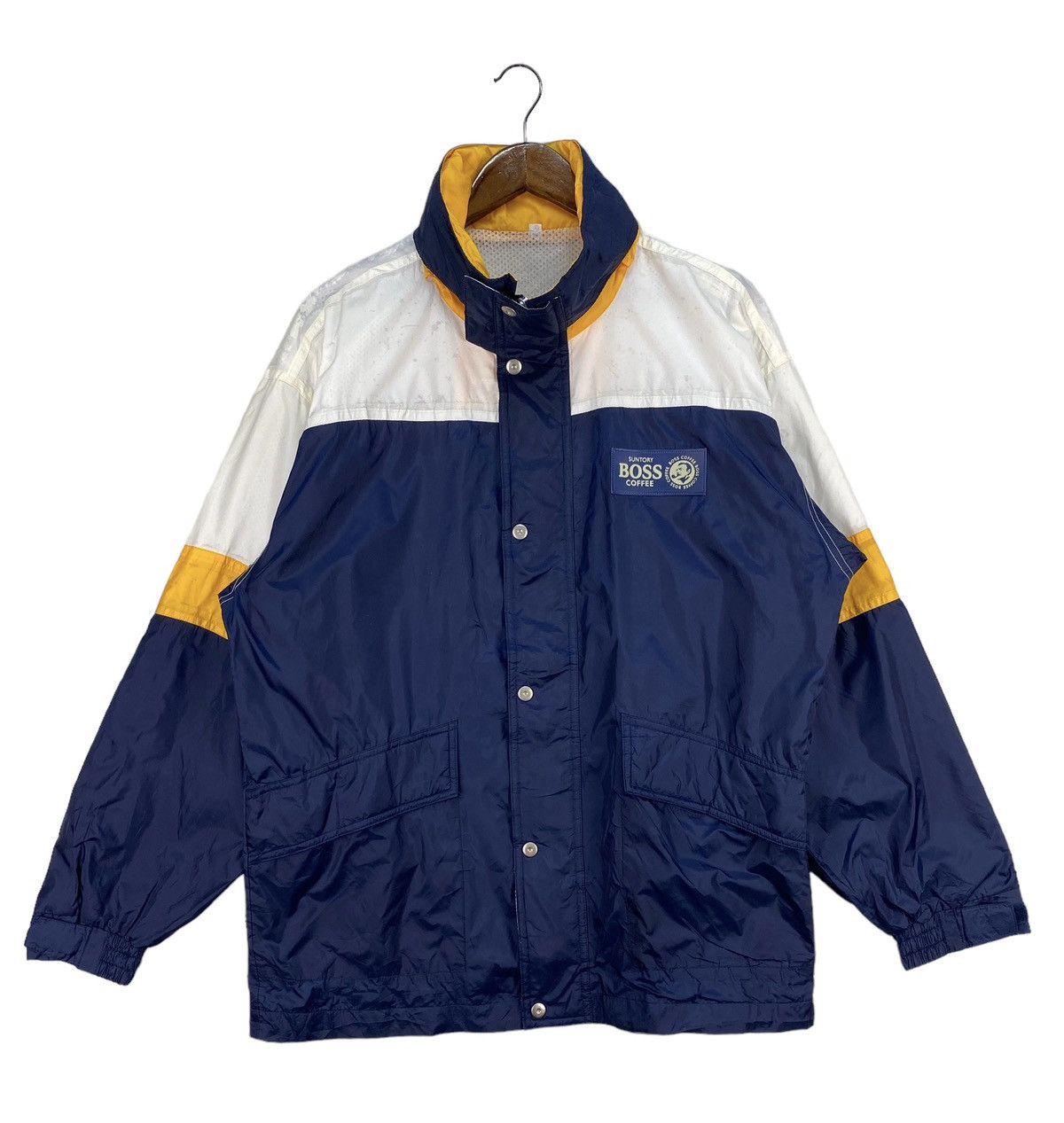 Japanese Brand Suntory Coffe Boss Windbreaker Size US XL / EU 56 / 4 - 1 Thumbnail
