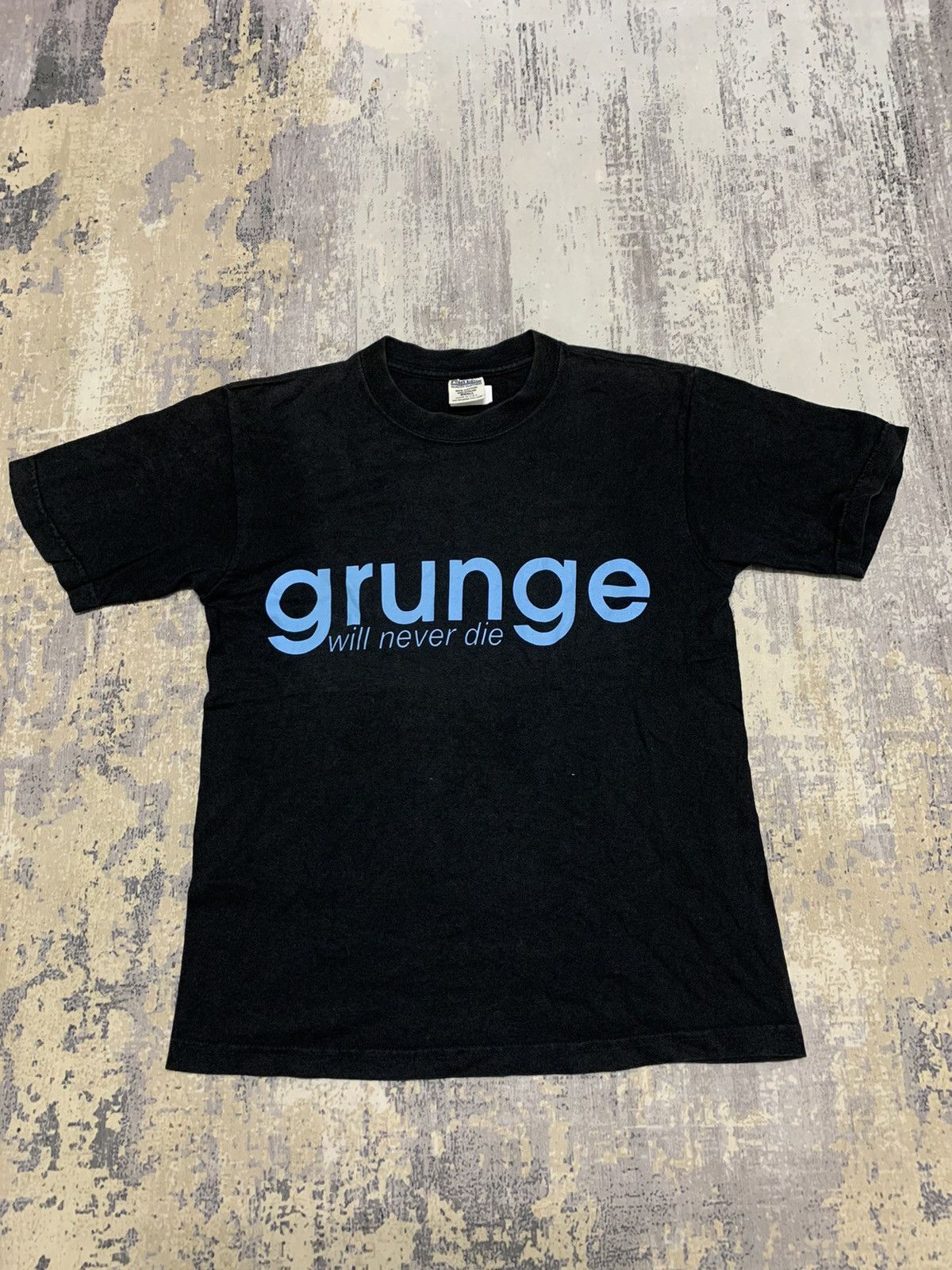 image of Band Tees x Kurt Cobain Grunge Not Death Kurt Cobain Nirvana Shirt in Black, Men's (Size Small)