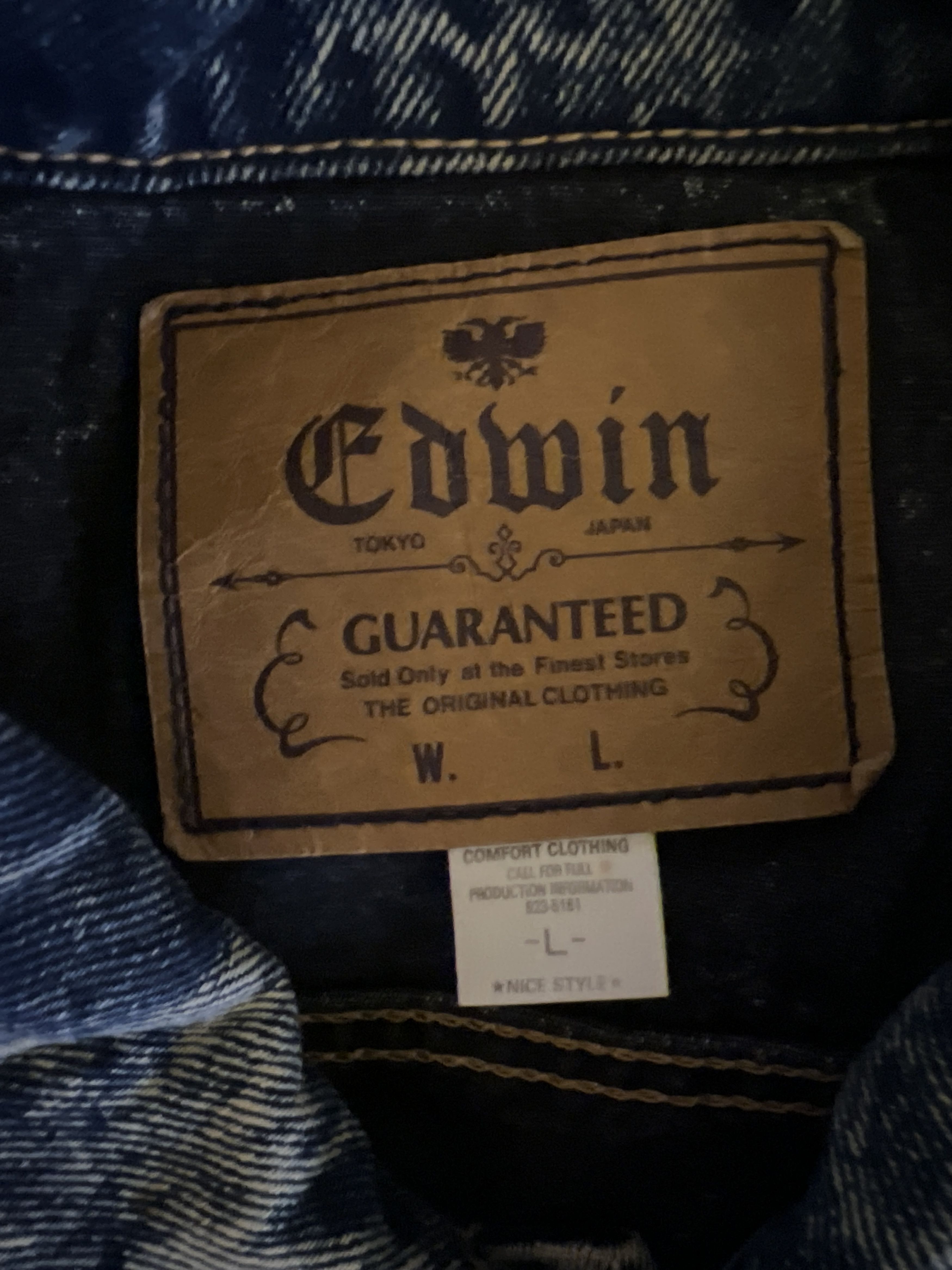Edwin × Vintage VINTAGE EDWIN DENIM JACKET Size US L / EU 52-54 / 3 - 10 Thumbnail
