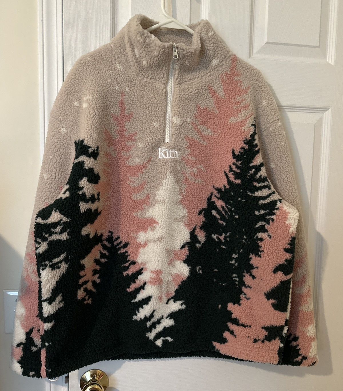 Kith Kith Spruce Claremont Sherpa Quarter Zip - Pyramid | Grailed