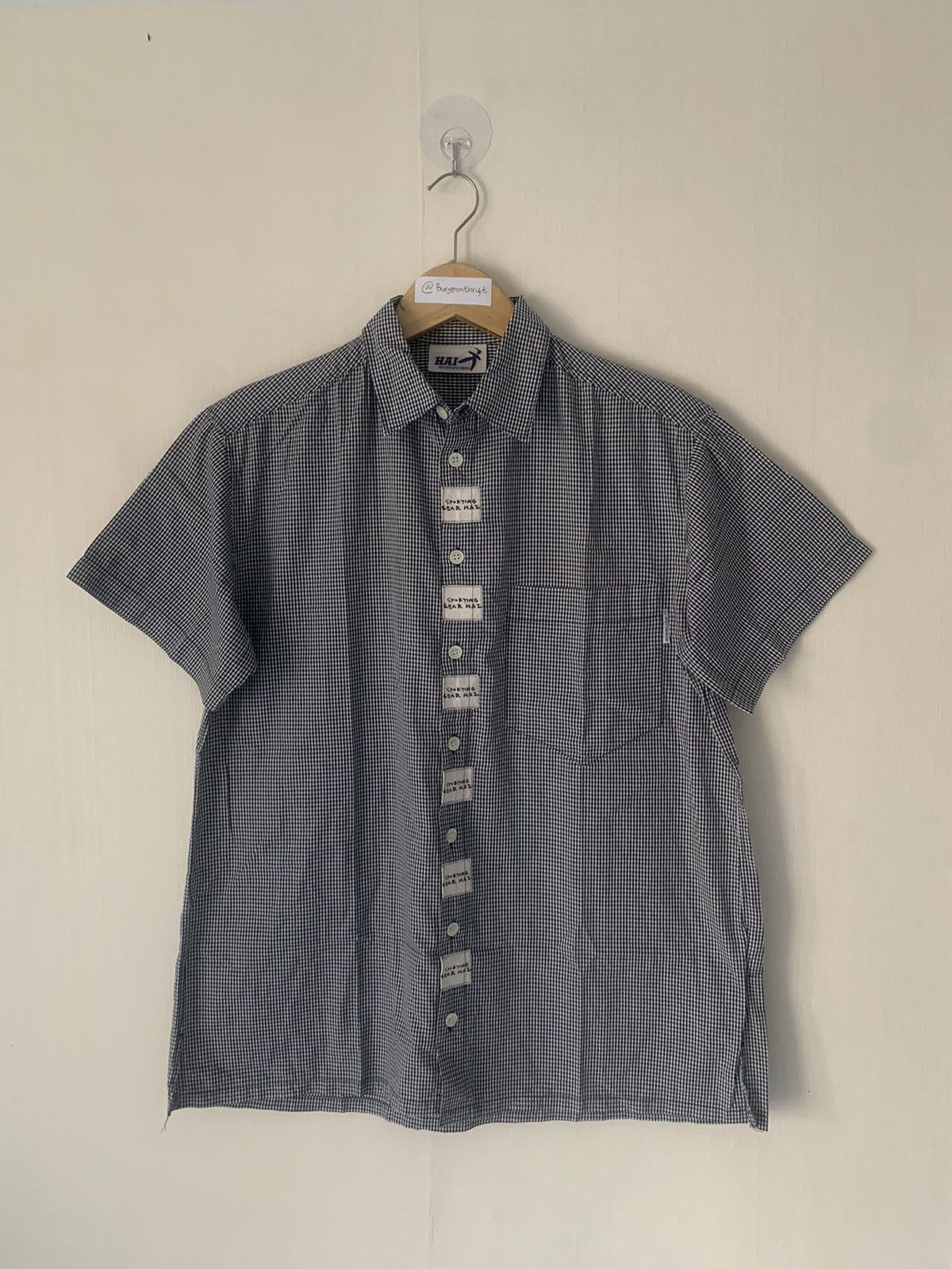 Hai Sporting Gear × Issey Miyake × Vintage Hai Sporting Gear Gingham Shirt Size M / US 6-8 / IT 42-44 - 1 Thumbnail