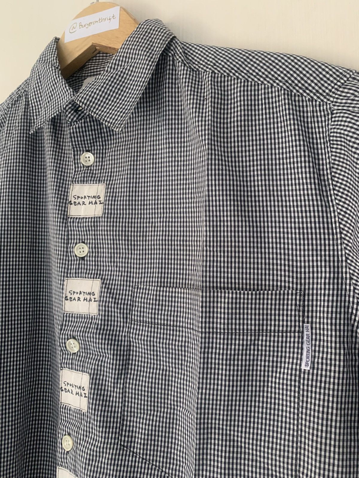 Hai Sporting Gear × Issey Miyake × Vintage Hai Sporting Gear Gingham Shirt Size M / US 6-8 / IT 42-44 - 13 Thumbnail