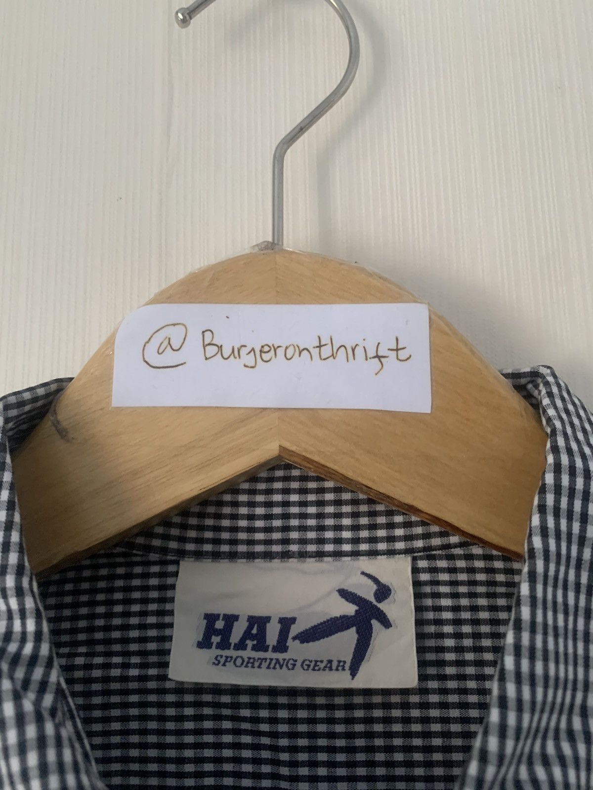 Hai Sporting Gear × Issey Miyake × Vintage Hai Sporting Gear Gingham Shirt Size M / US 6-8 / IT 42-44 - 5 Thumbnail