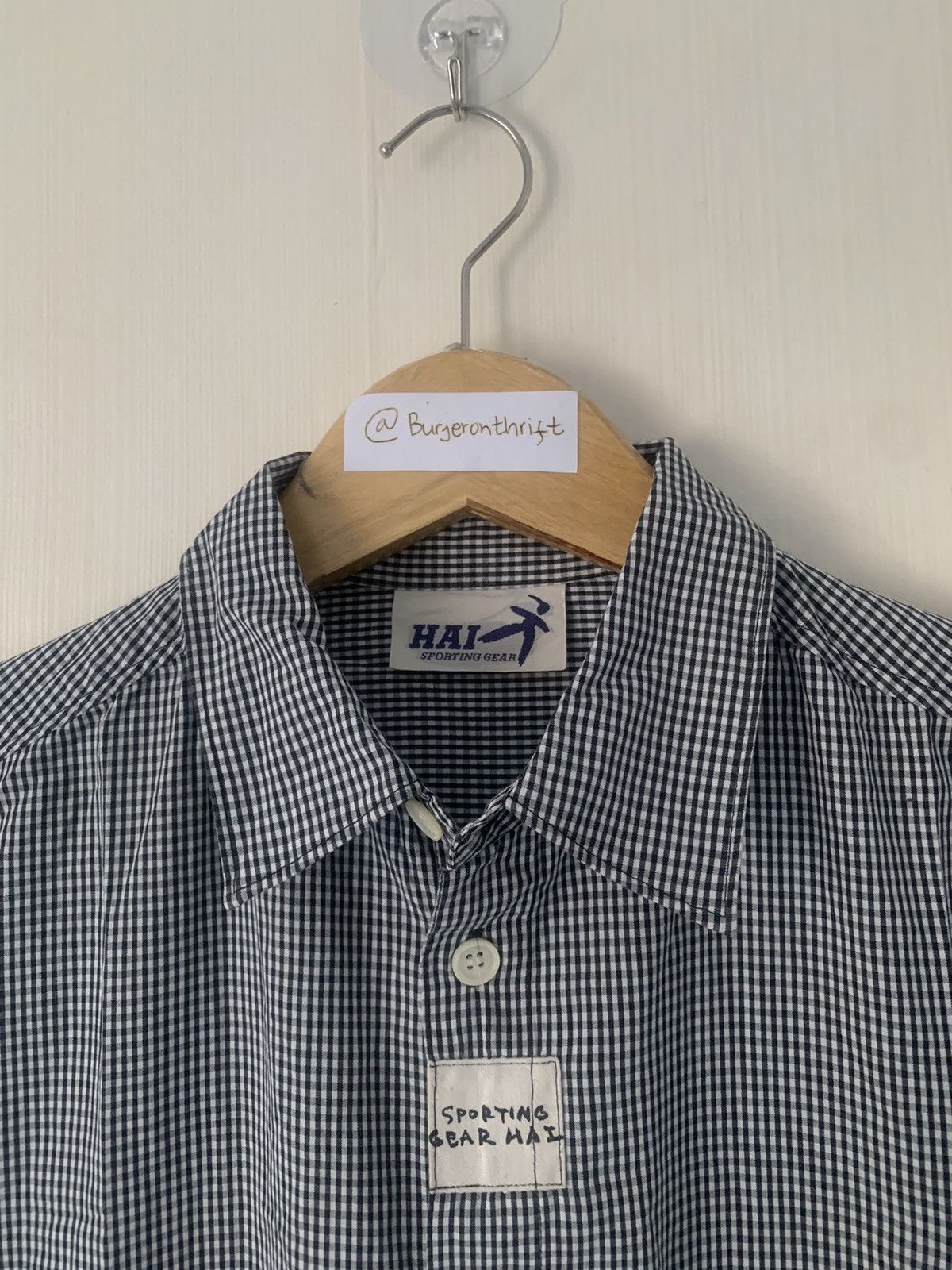 Hai Sporting Gear × Issey Miyake × Vintage Hai Sporting Gear Gingham Shirt Size M / US 6-8 / IT 42-44 - 3 Thumbnail