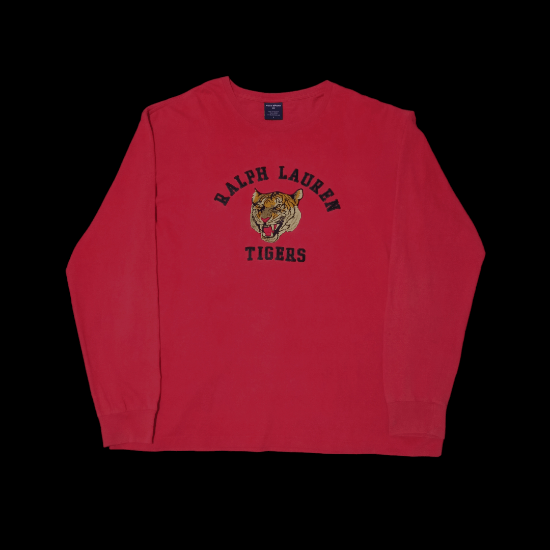 image of Polo Ralph Lauren x Ralph Lauren Sendofferpolo Sport Tigers Ralph Laurent in Reds (Size Large)