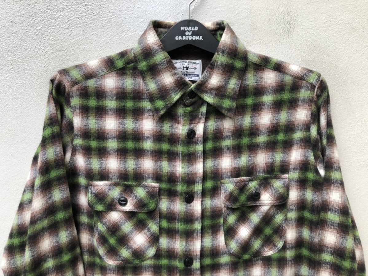 FDMTL FDMTL Japan Plaid Flannel Shirt Size US M / EU 48-50 / 2 - 2 Thumbnail