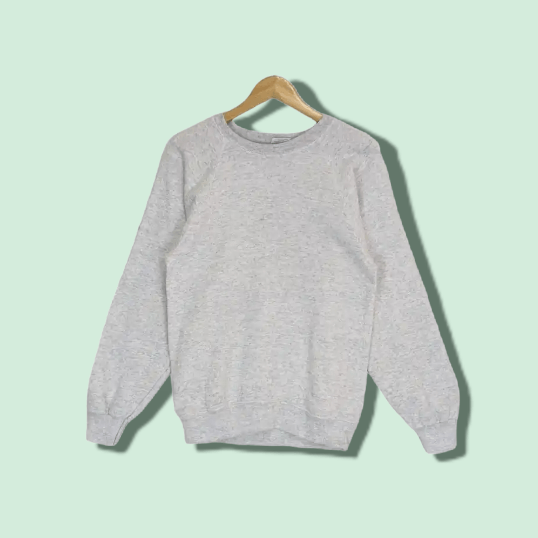 Vintage Vintage 90's American Vintage SANTEE Grey Plain Sweatshirt Size US XS / EU 42 / 0 - 1 Thumbnail