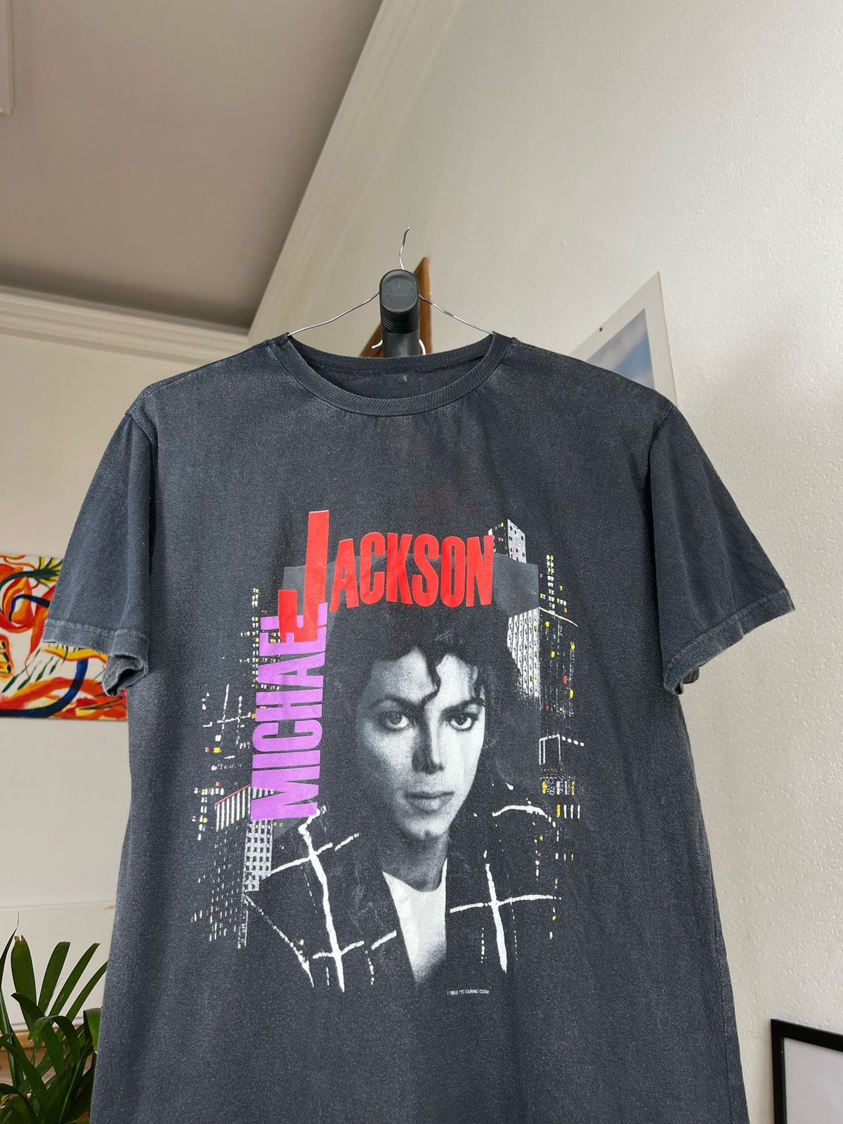T-shirt Vintage Michael Jackson Années 80 - Marque Brockum Taille L