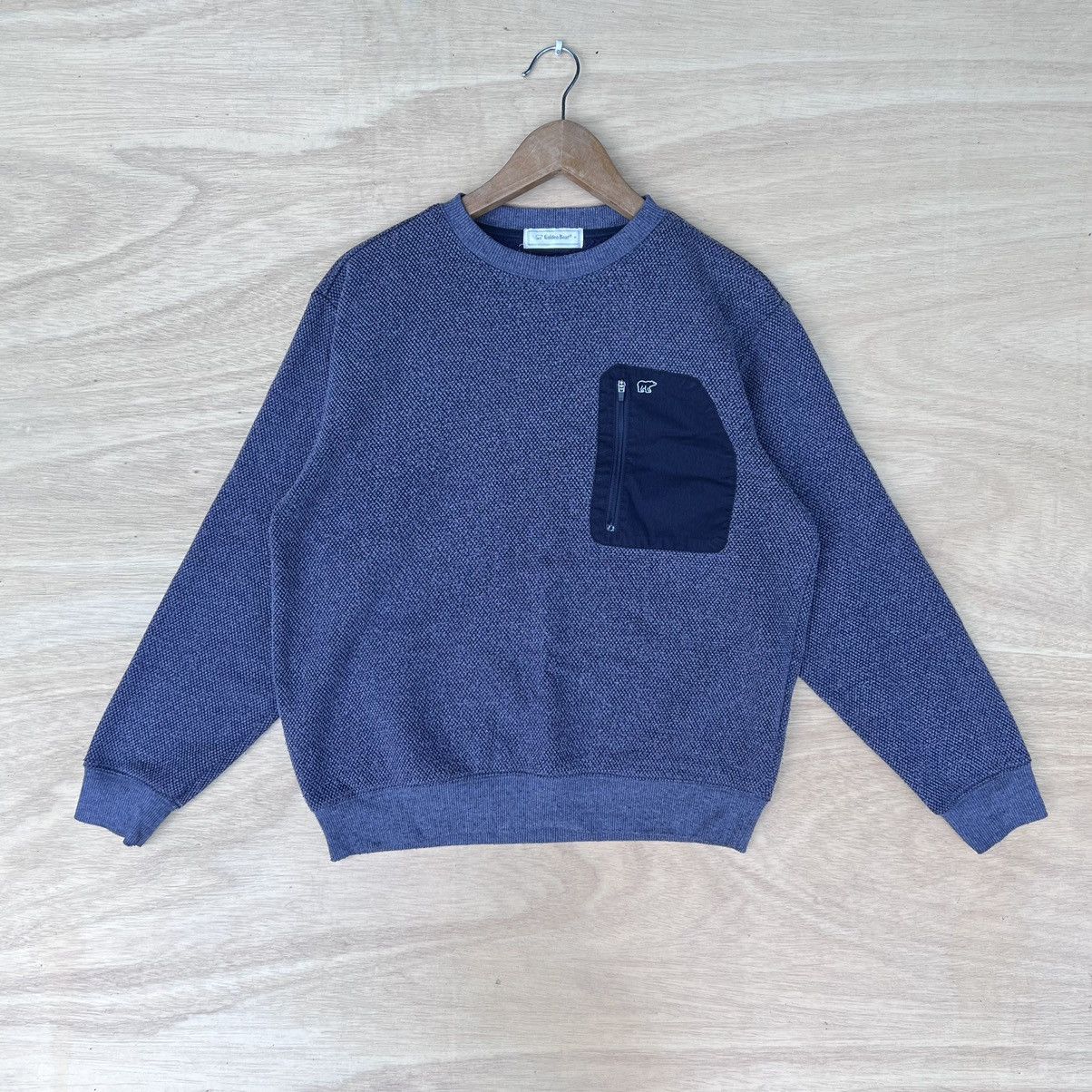 Golden Bear × Vintage VINTAGE SWEATSHIRT GOLDEN BEAR WITH ZIP POCKET Size M / US 6-8 / IT 42-44 - 1 Thumbnail