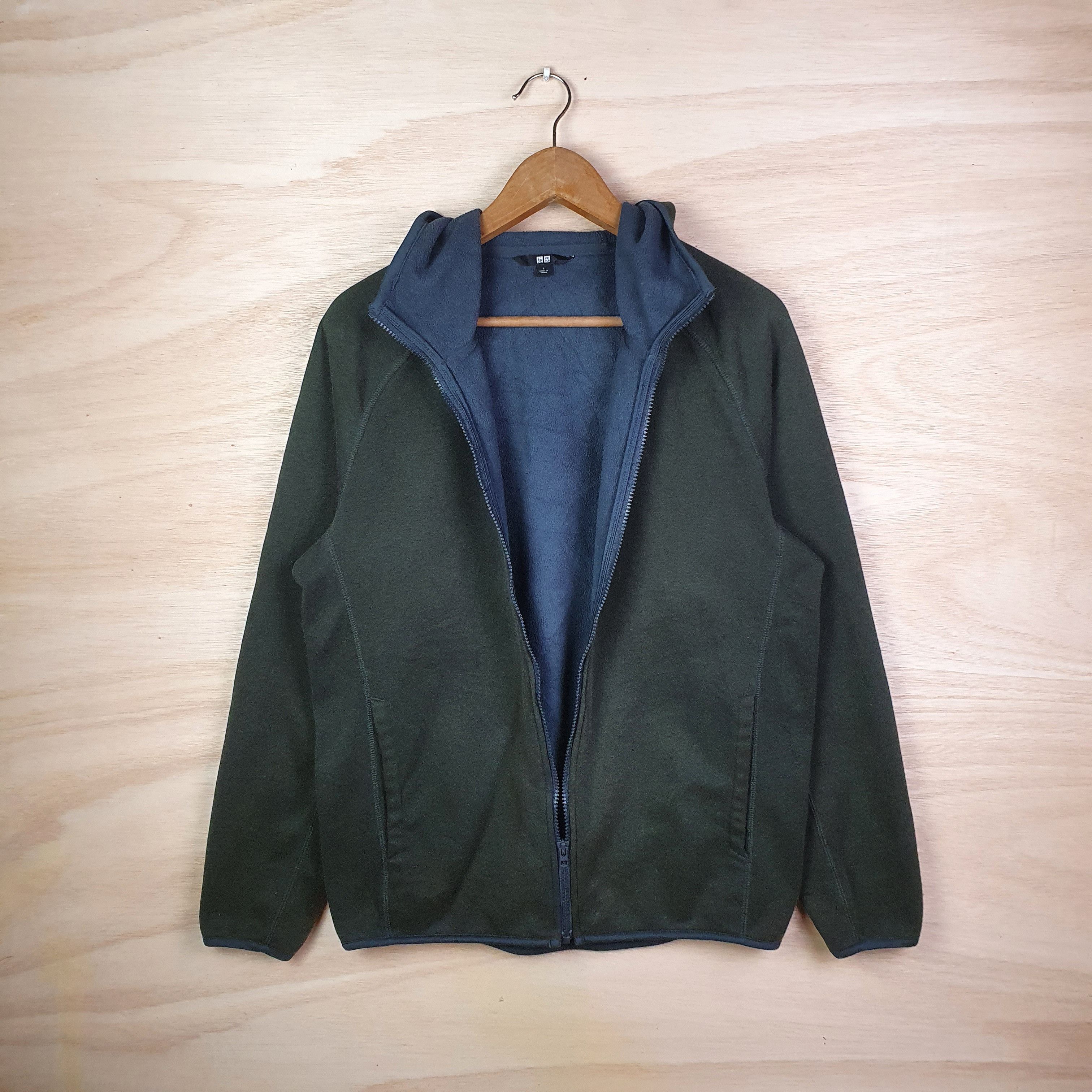Japanese Brand × Uniqlo DARK GREEN UNIQLO JACKET FULL ZIP UP Size US L / EU 52-54 / 3 - 3 Thumbnail