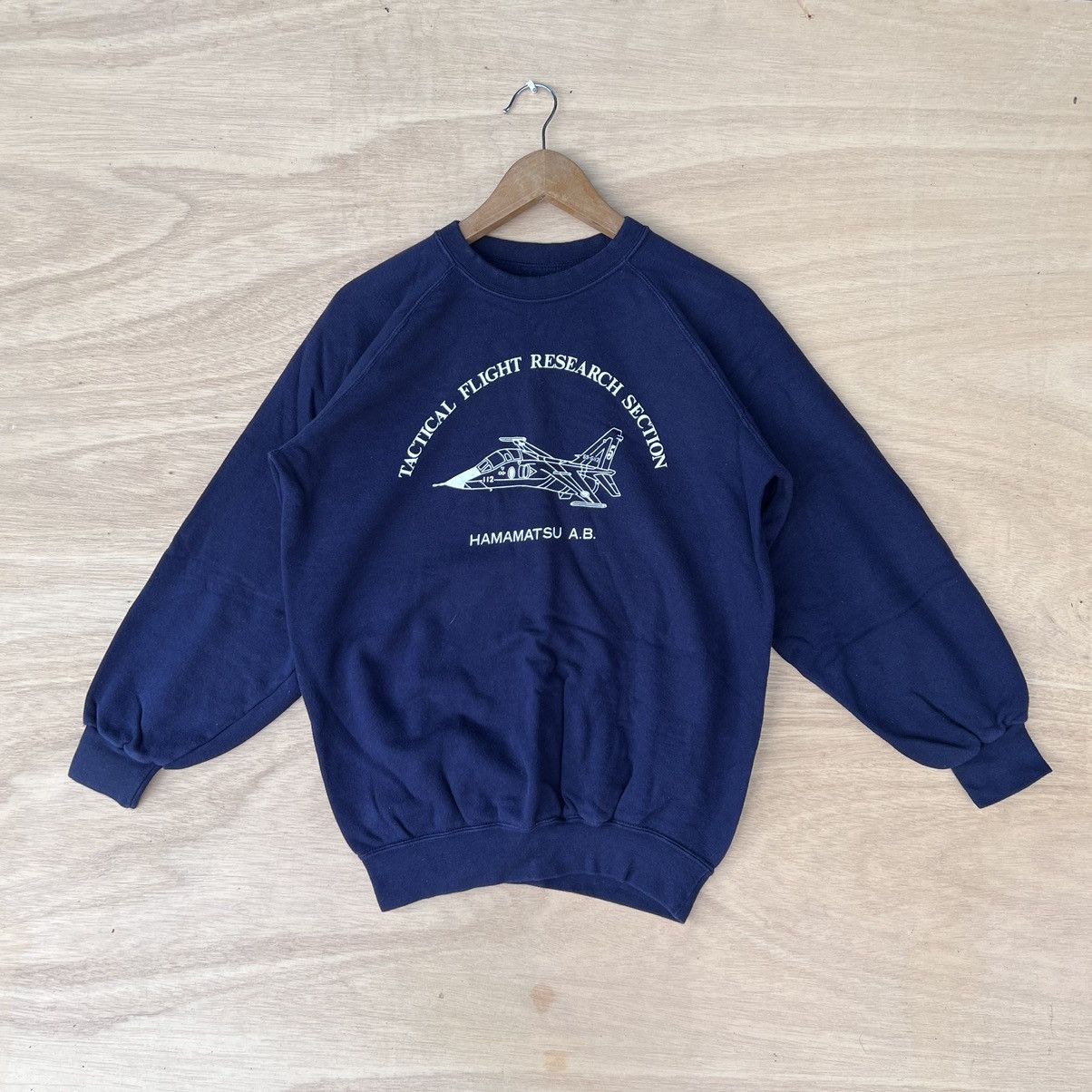 Japanese Brand × Vintage VINTAGE SWEATSHIRT TACTICAL FLIGHT RESEARCH SECTION Size L / US 10 / IT 46 - 1 Thumbnail