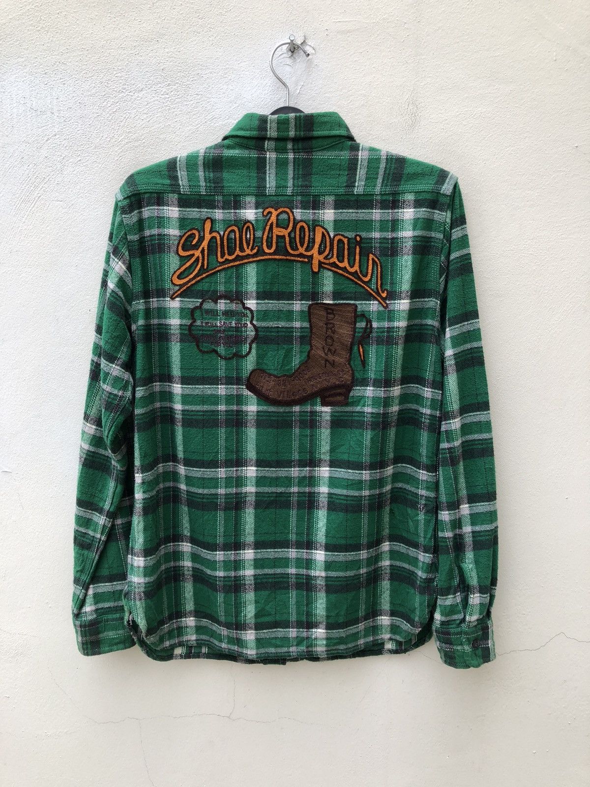 Schott Schott N.Y.C. Embroidery Flannel Shirt Size US M / EU 48-50 / 2 - 1 Thumbnail