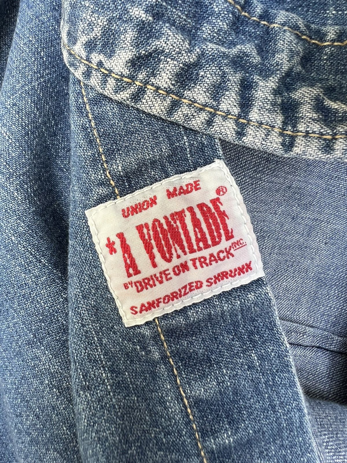 *A VONTADE A Vontade Japan Distressed Fade Denim Western Shirt Size US S / EU 44-46 / 1 - 13 Thumbnail