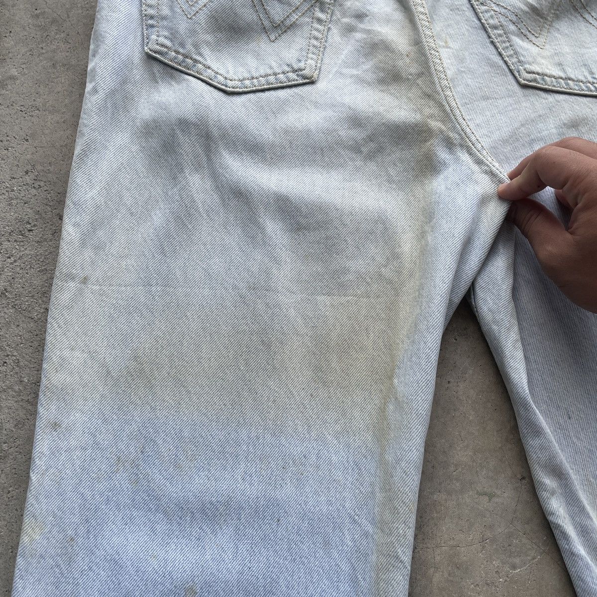 Edwin × Vintage Vintage Edwin US Classic Light Wash Dirty Denim Jeans Pants Size US 30 / EU 46 - 13 Thumbnail
