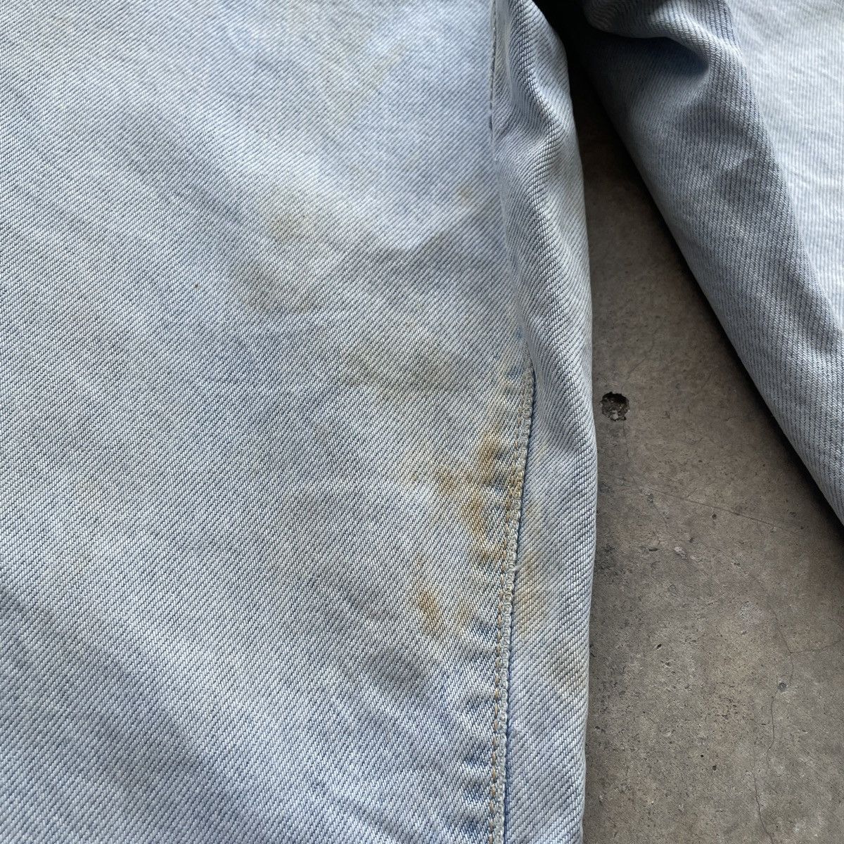 Edwin × Vintage Vintage Edwin US Classic Light Wash Dirty Denim Jeans Pants Size US 30 / EU 46 - 6 Thumbnail