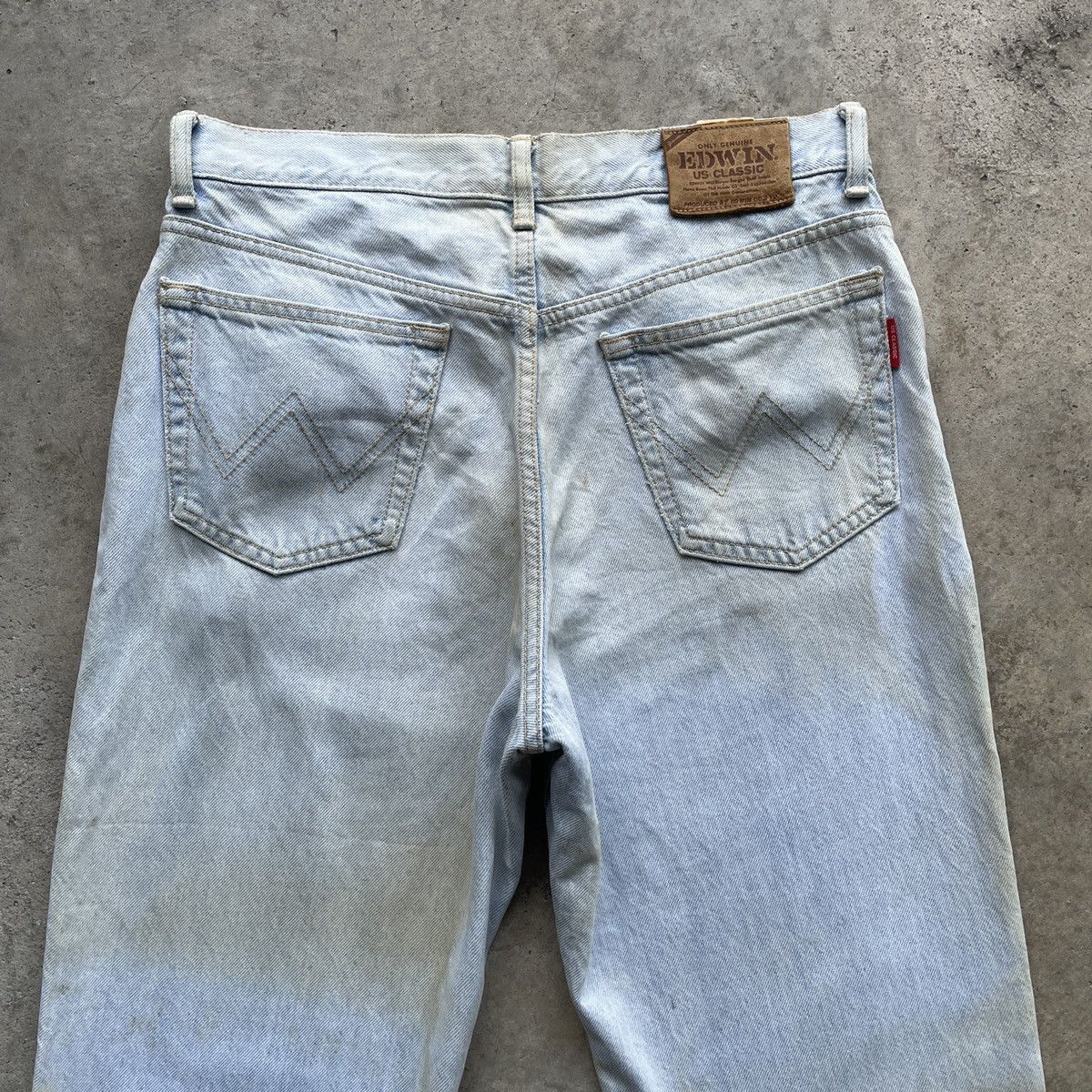 Edwin × Vintage Vintage Edwin US Classic Light Wash Dirty Denim Jeans Pants Size US 30 / EU 46 - 16 Thumbnail