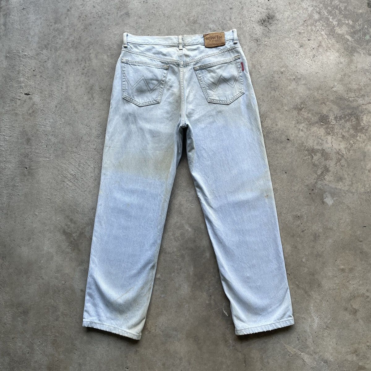 Edwin × Vintage Vintage Edwin US Classic Light Wash Dirty Denim Jeans Pants Size US 30 / EU 46 - 17 Thumbnail