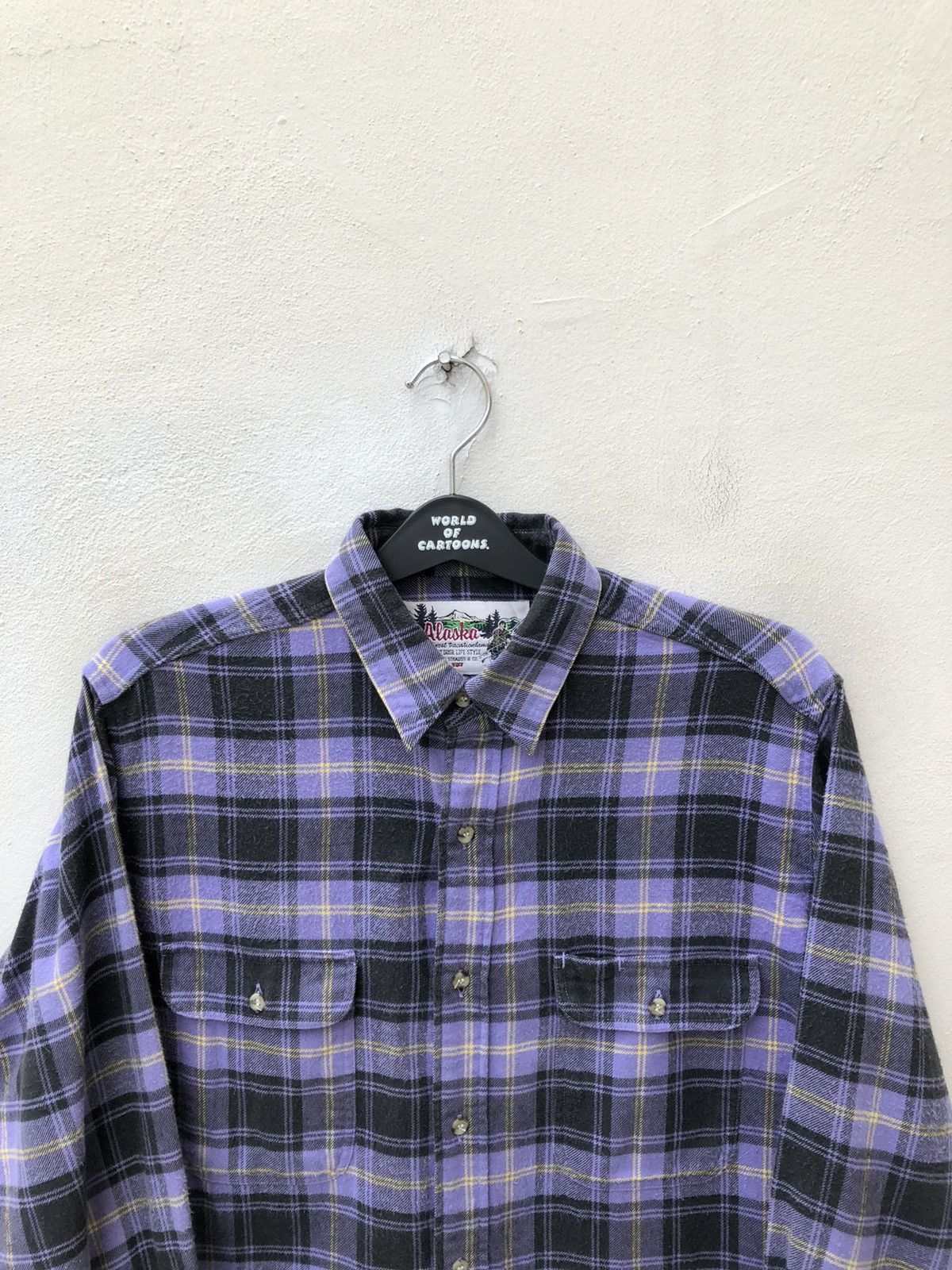 Levi's × Vintage Vintage 80s Levi’s Alaska Made in Japan Flannel Shirt Size US M / EU 48-50 / 2 - 2 Thumbnail