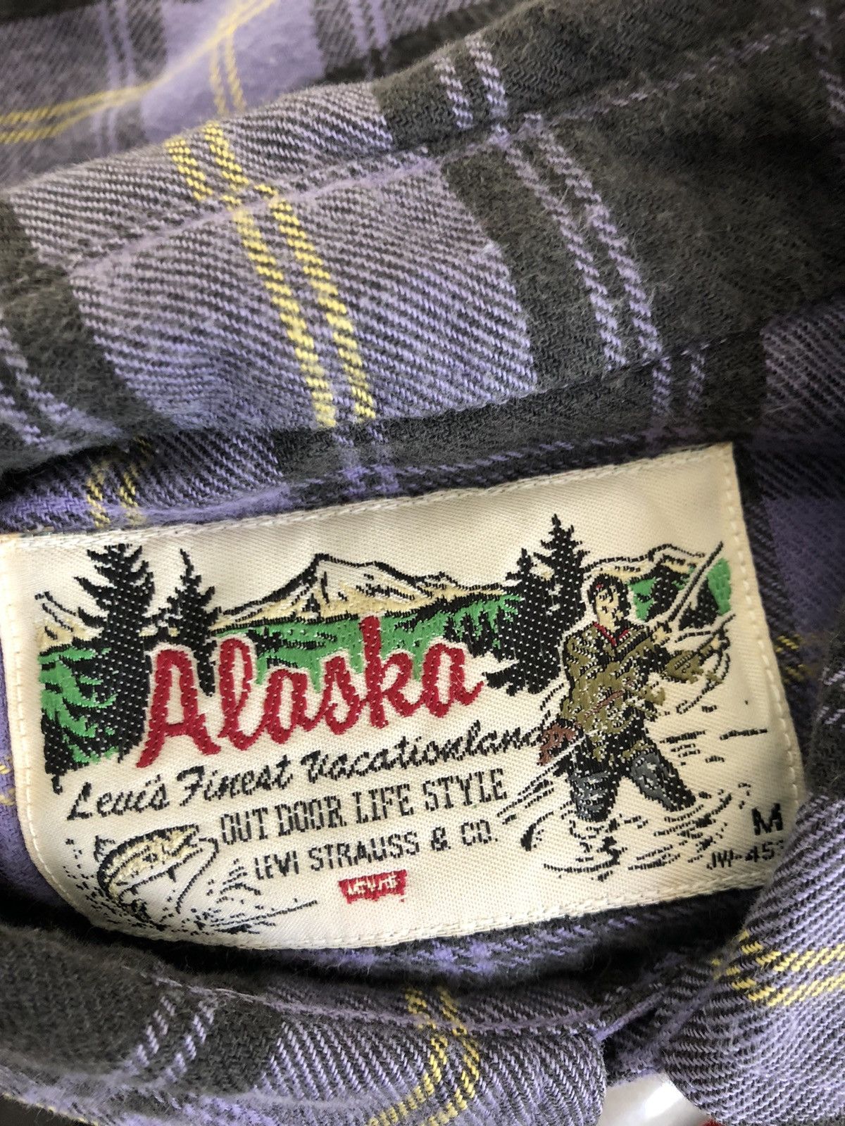 Levi's × Vintage Vintage 80s Levi’s Alaska Made in Japan Flannel Shirt Size US M / EU 48-50 / 2 - 8 Thumbnail