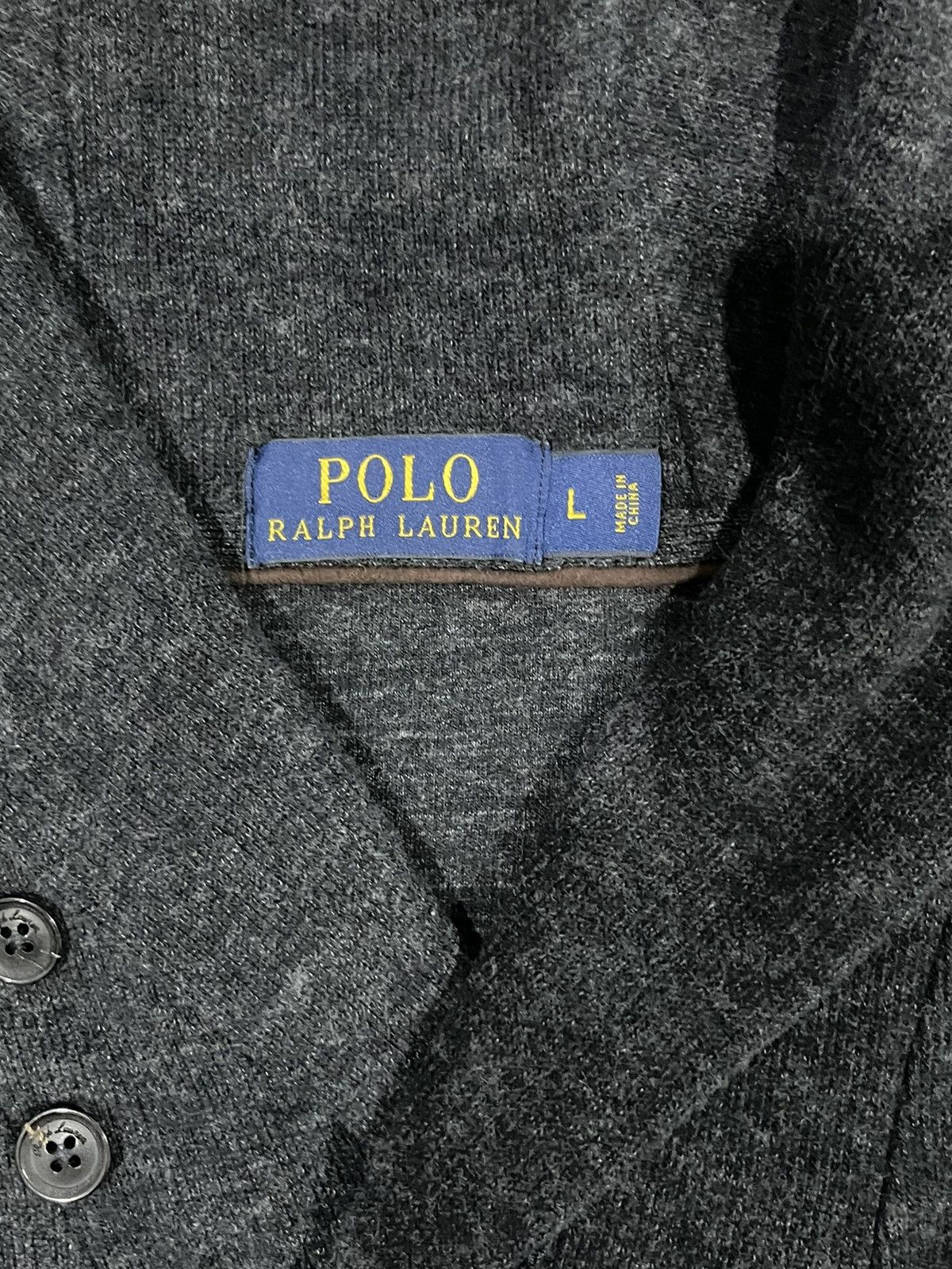 Polo Ralph Lauren Vintage Polo Ralph Lauren Shawl Knit Sweater Size L Size US L / EU 52-54 / 3 - 14 Thumbnail