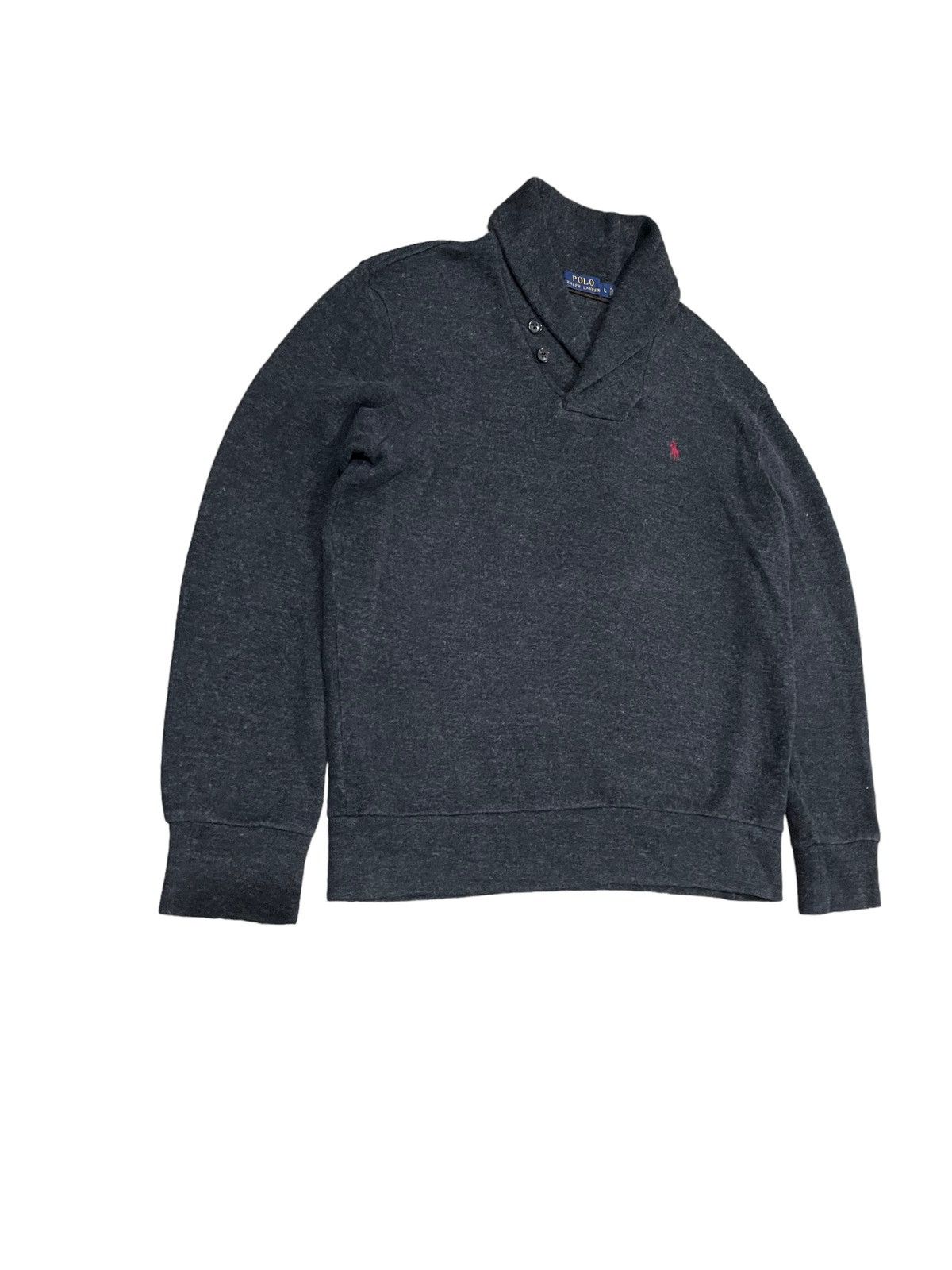 Polo Ralph Lauren Vintage Polo Ralph Lauren Shawl Knit Sweater Size L Size US L / EU 52-54 / 3 - 4 Thumbnail