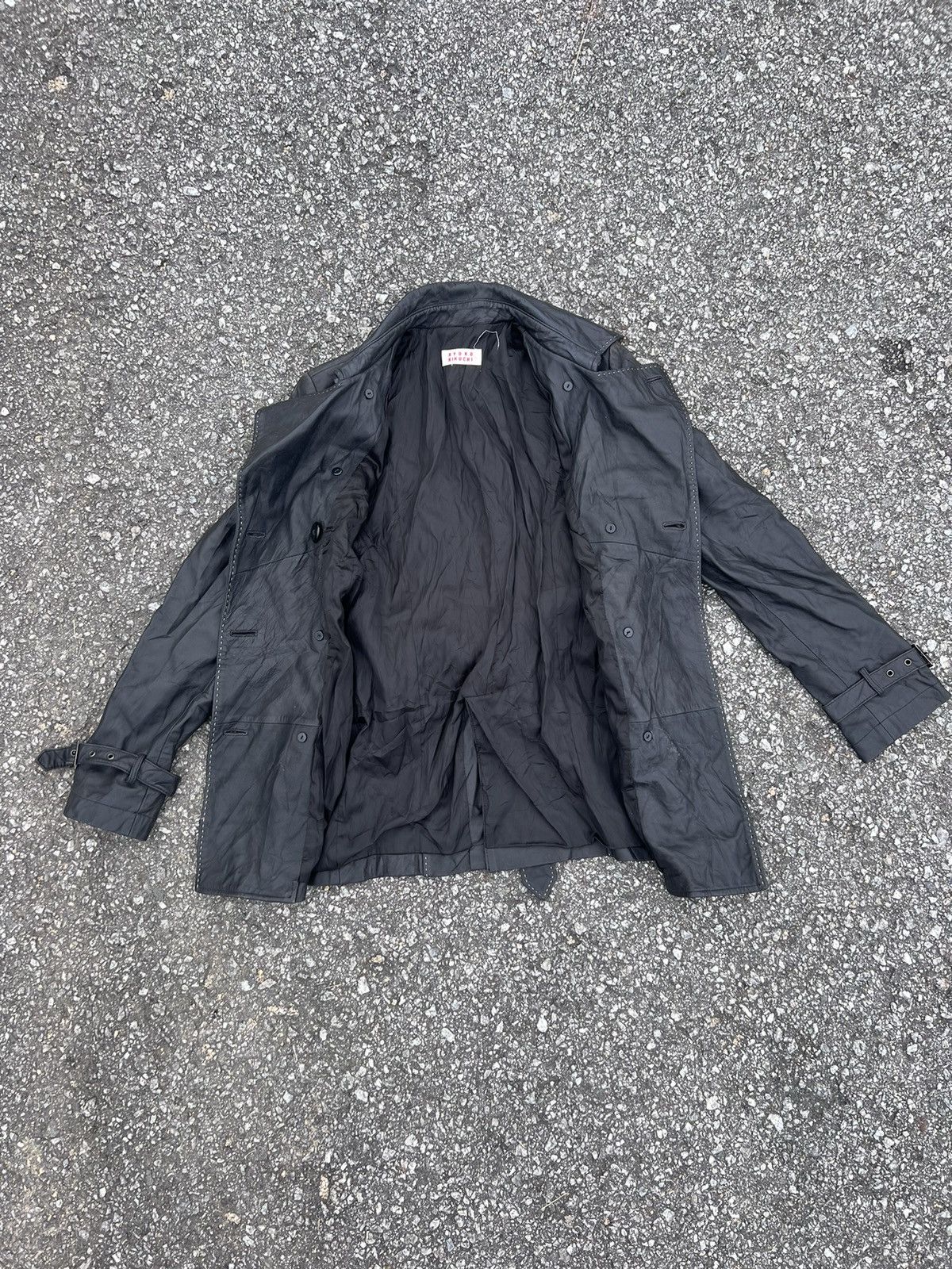 Japanese Brand × Vintage RYOKO KIKUCHI LEATHER JACKET Size XS / US 0-2 / IT 36-38 - 3 Thumbnail