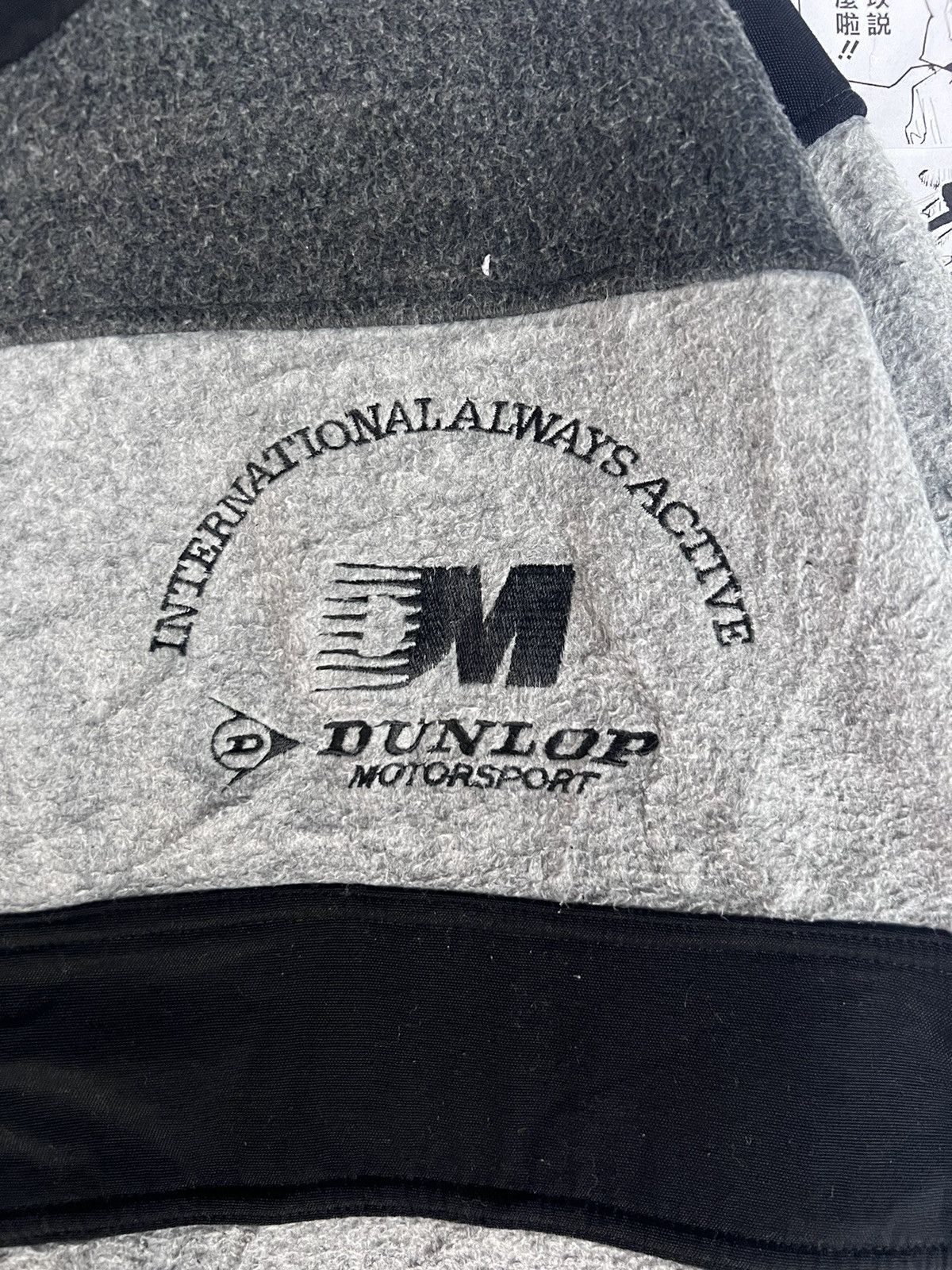 Dunlop × Vintage DUNLOP MOTORSPORT FLEECE JACKET WITH BIG LOGO Size US M / EU 48-50 / 2 - 3 Thumbnail