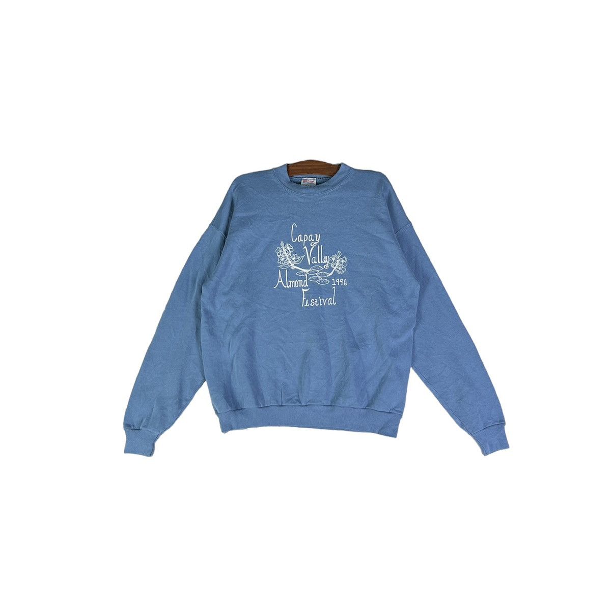 Hanes × Vintage VINTAGE 90’s SWEATSHIRT CAPAY VALLEY ALMOND FESTIVAL 1996 Size US XL / EU 56 / 4 - 1 Thumbnail