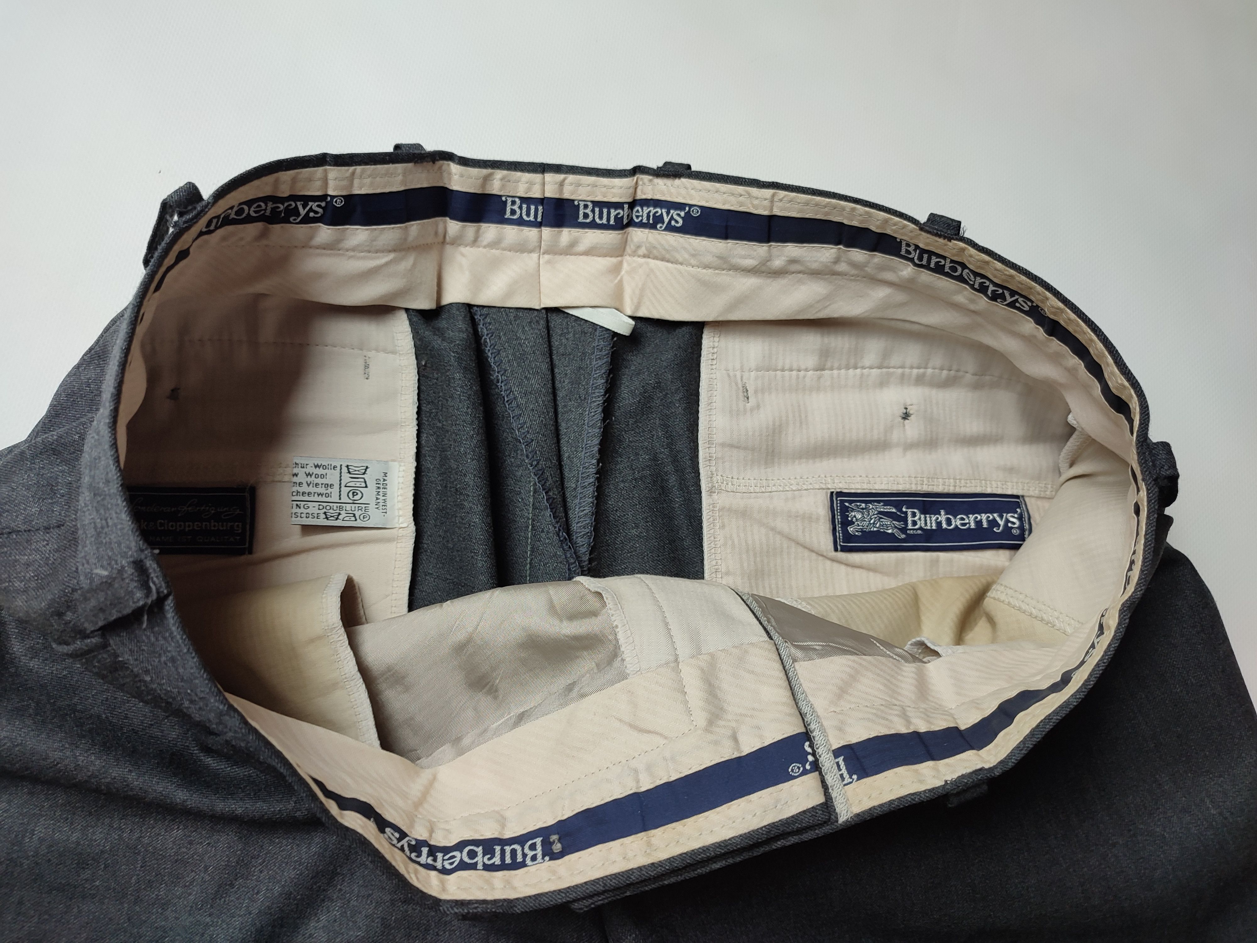 Burberry × Vintage Burberry's Vintage Wool Casual Pants Size US 34 / EU 50 - 13 Thumbnail