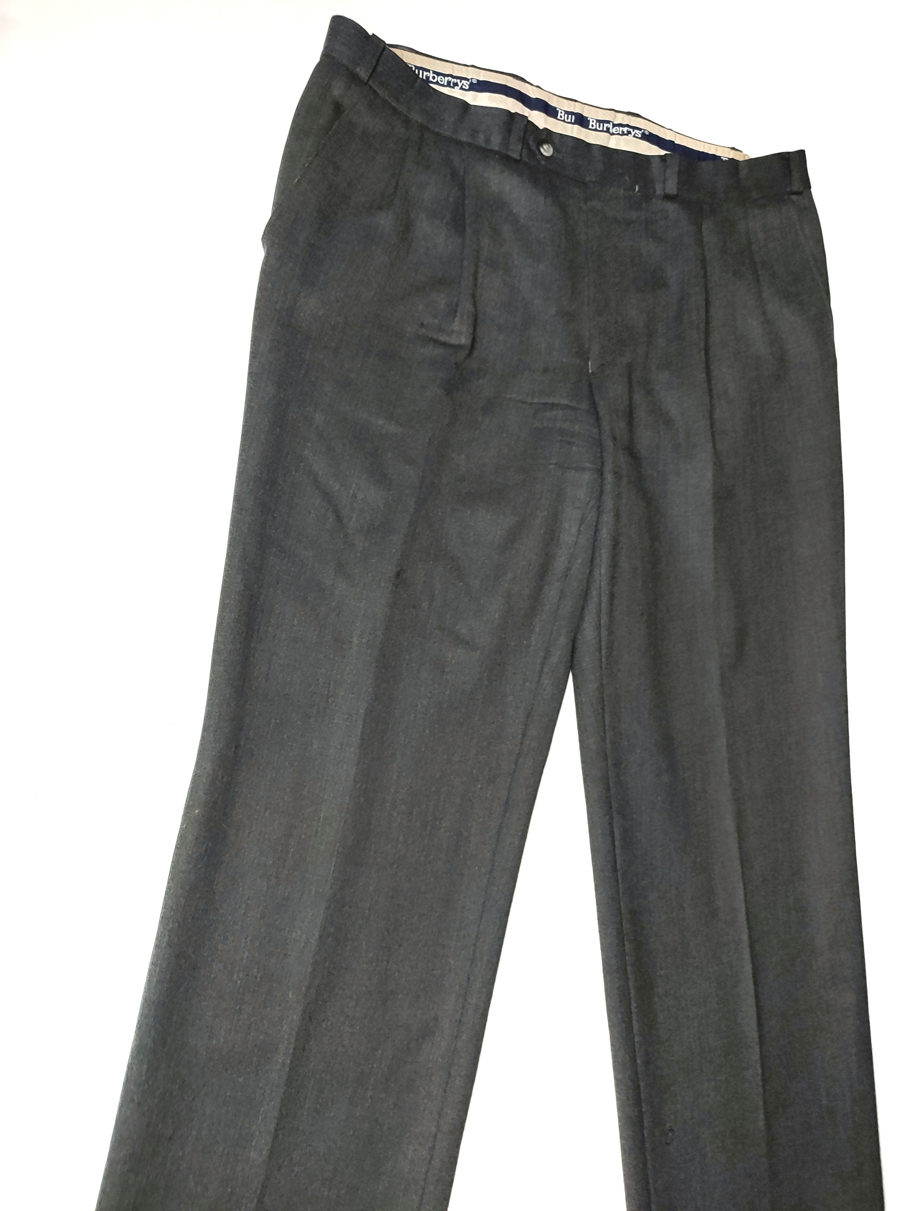 Burberry × Vintage Burberry's Vintage Wool Casual Pants Size US 34 / EU 50 - 3 Thumbnail
