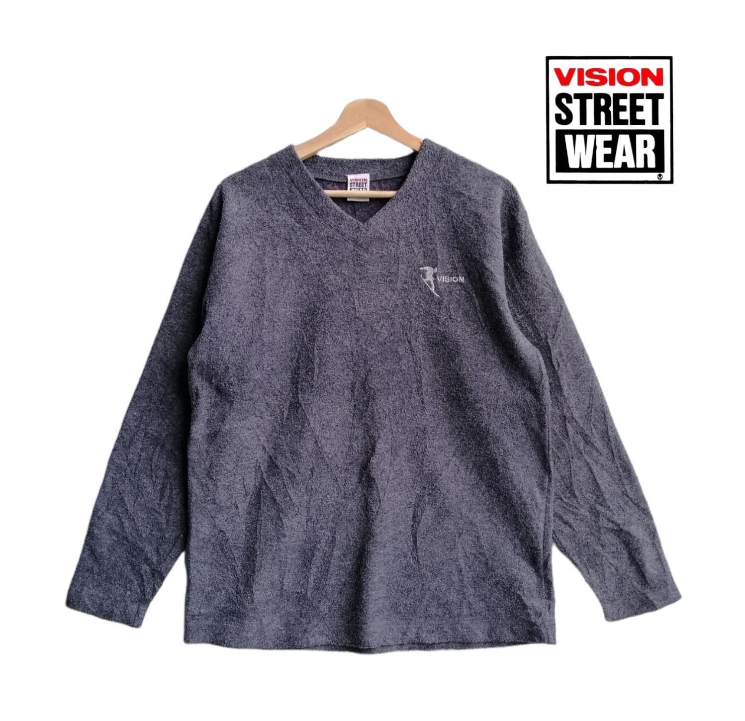 Japanese Brand × Vision Streetwear Vision Streetwear Long Sleeve Tee Shirt Size US S / EU 44-46 / 1 - 1 Thumbnail