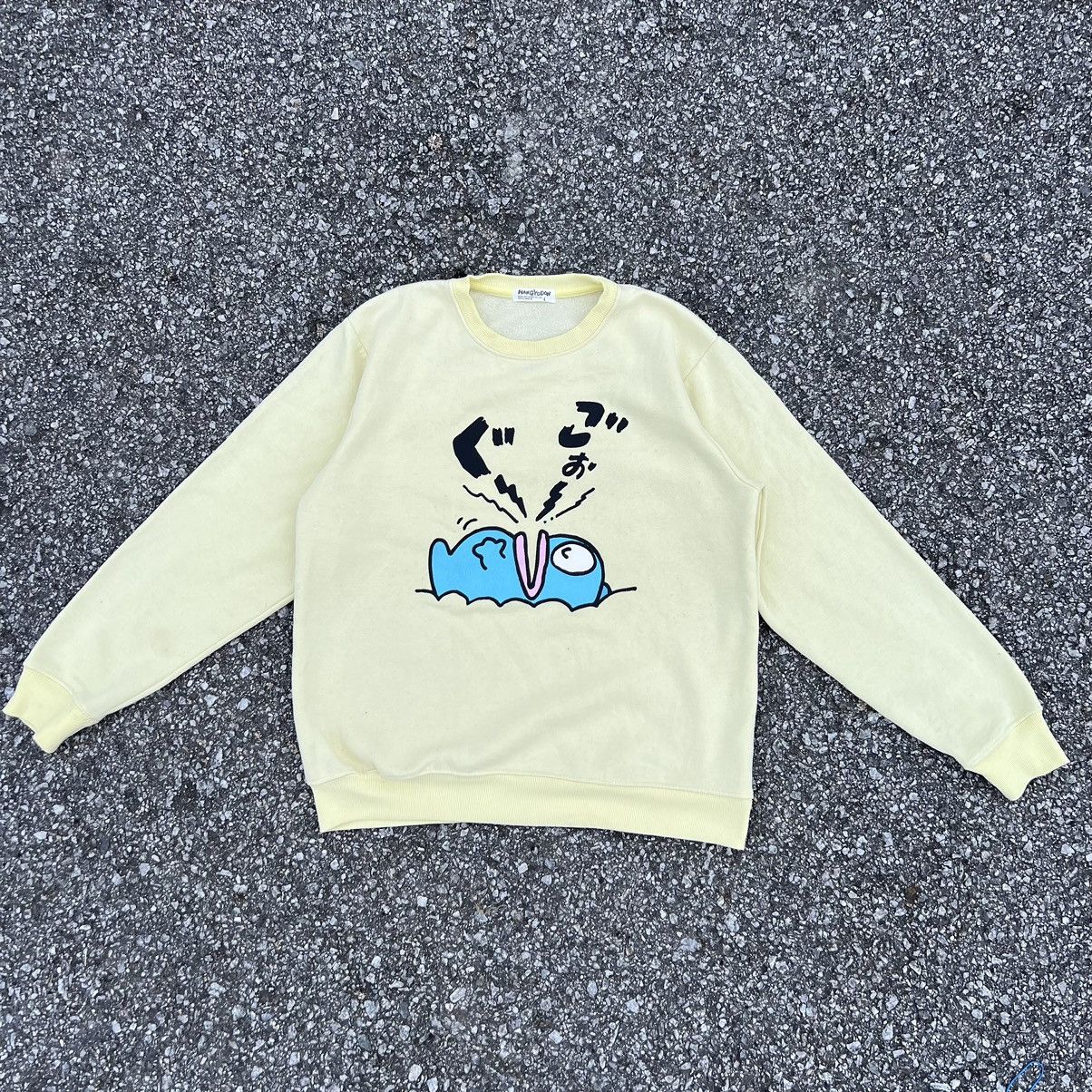 Anime × Cartoon Network × Japanese Brand SWEATSHIRT ANIME HANGYODON BIG PRINT Size L / US 10 / IT 46 - 1 Thumbnail