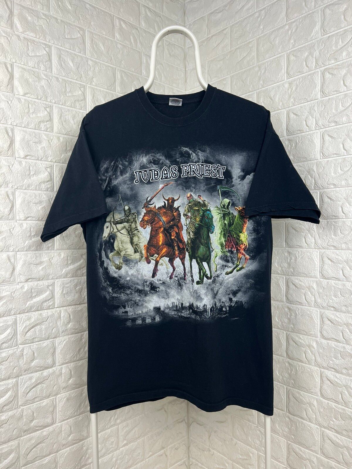 Pre-owned Band Tees X Tee Shirt Vintage Judas Priest Nostradamus In Black