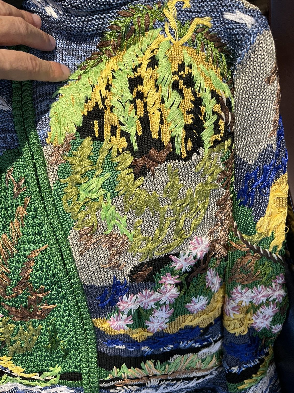 Saint Laurent Paris teddy jacket with jacquard.embroidery Size US M / EU 48-50 / 2 - 5 Thumbnail