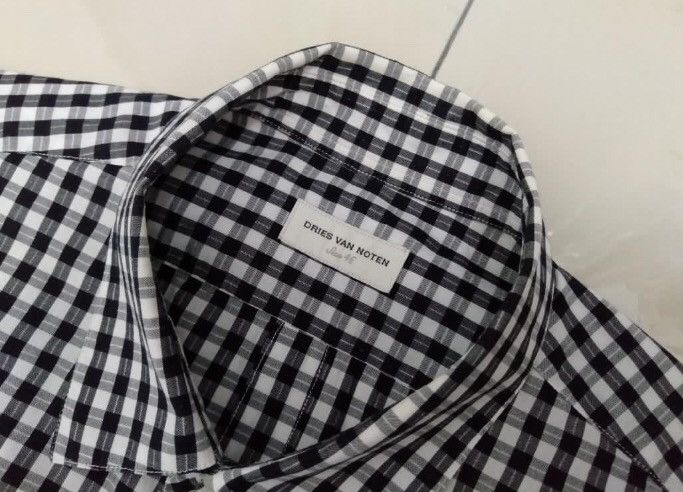 Dries Van Noten Slim Shirt Colar Button Up Cheakmate Size US S / EU 44-46 / 1 - 1 Thumbnail