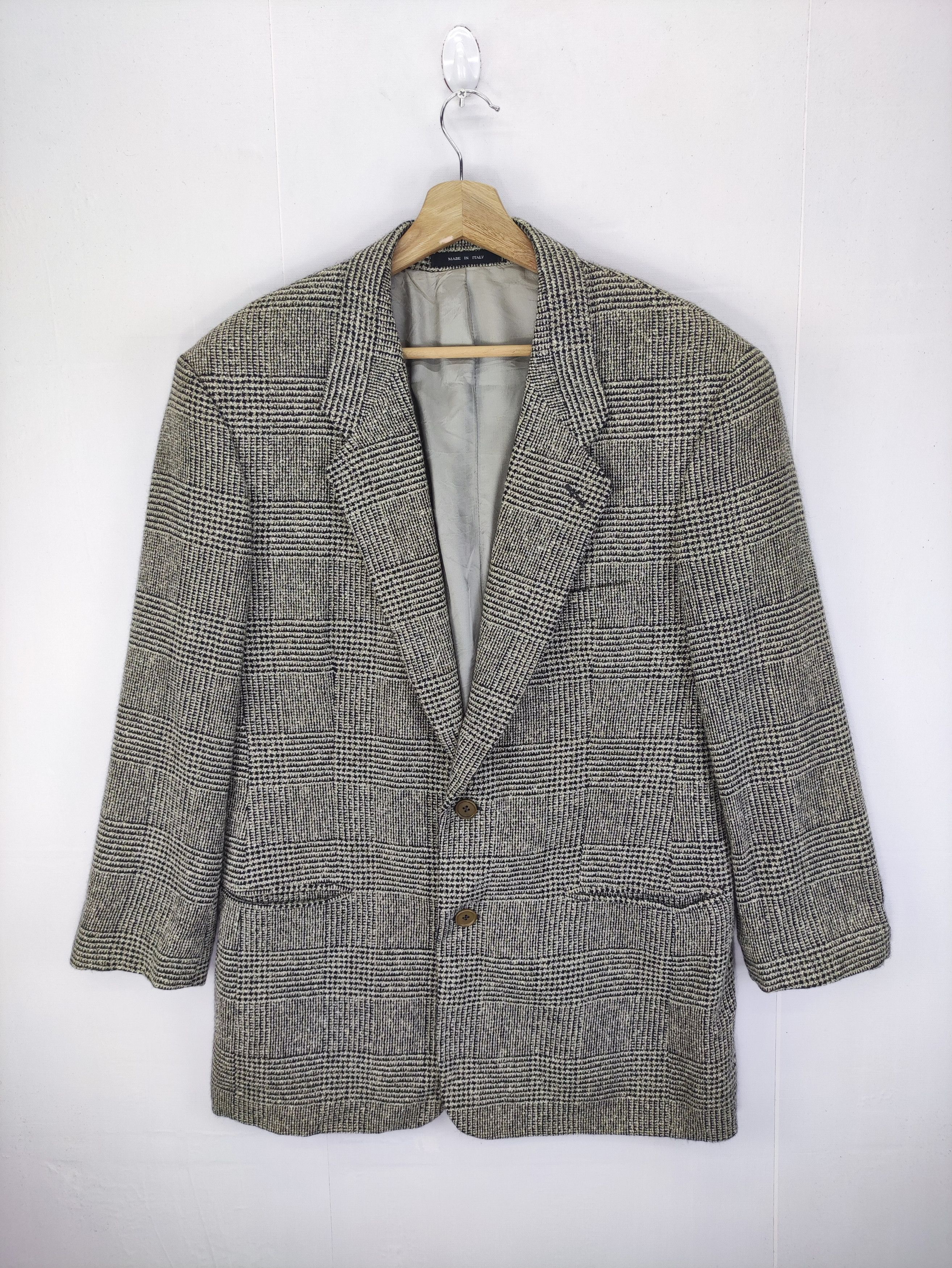 Emporio Armani Vintage Emporia Armani Wool Coat Blazer Jacket Size US M / EU 48-50 / 2 - 1 Thumbnail
