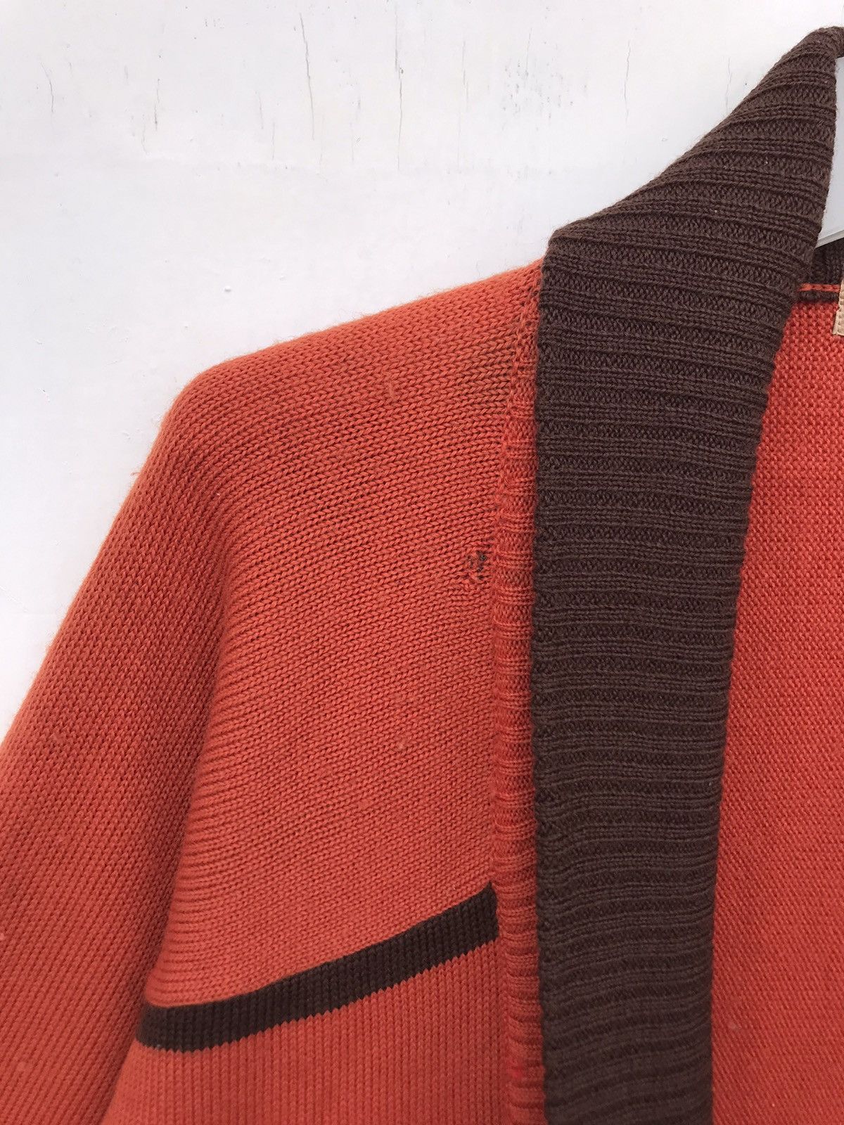 Issey Miyake Super Rare!! Vintage 70-80s Issey Miyake Wooly Cardigan Size US L / EU 52-54 / 3 - 4 Thumbnail