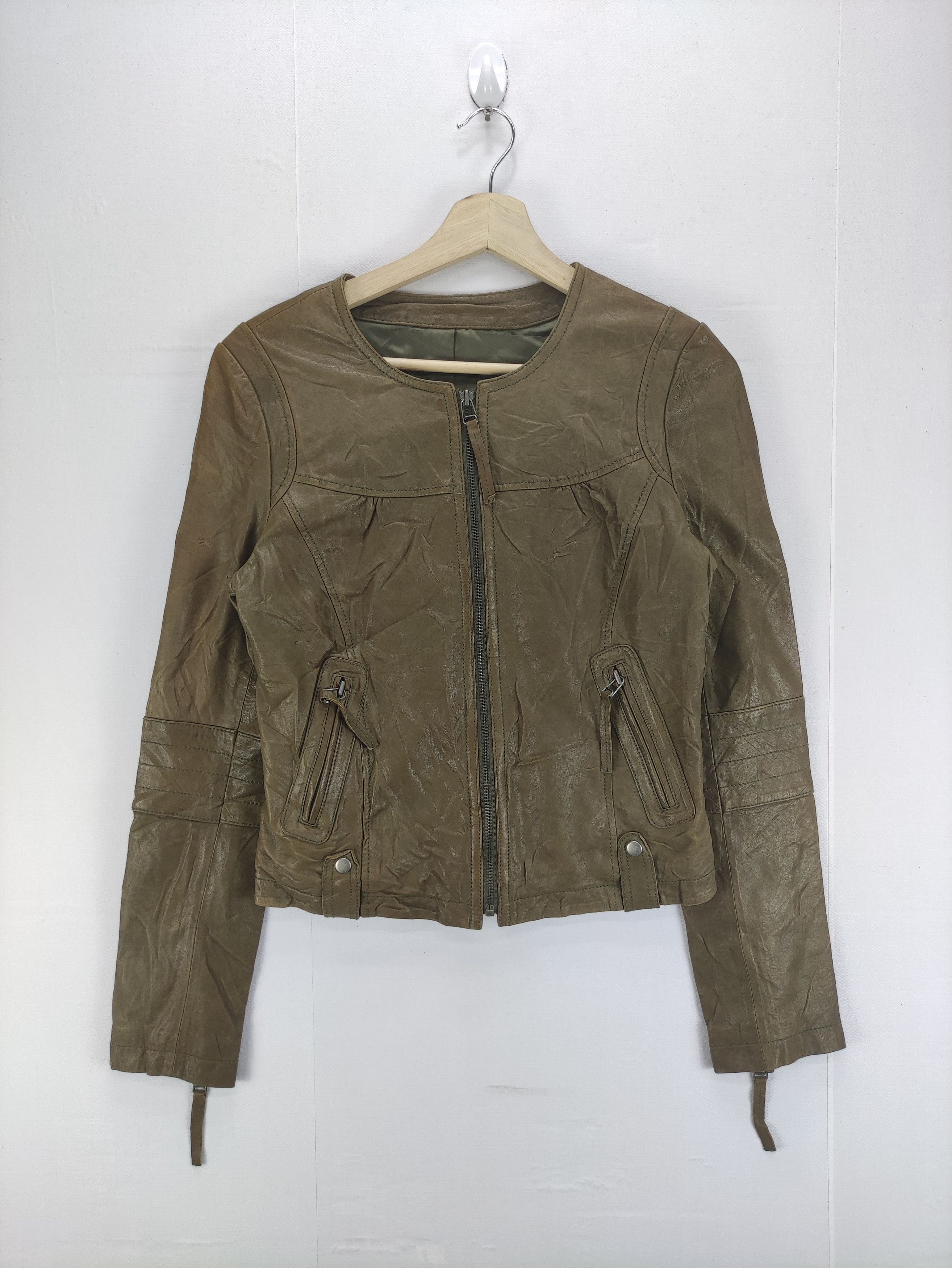 Leather Vintage Enchantem Leather Jacket Zipper Size XS / US 0-2 / IT 36-38 - 1 Thumbnail