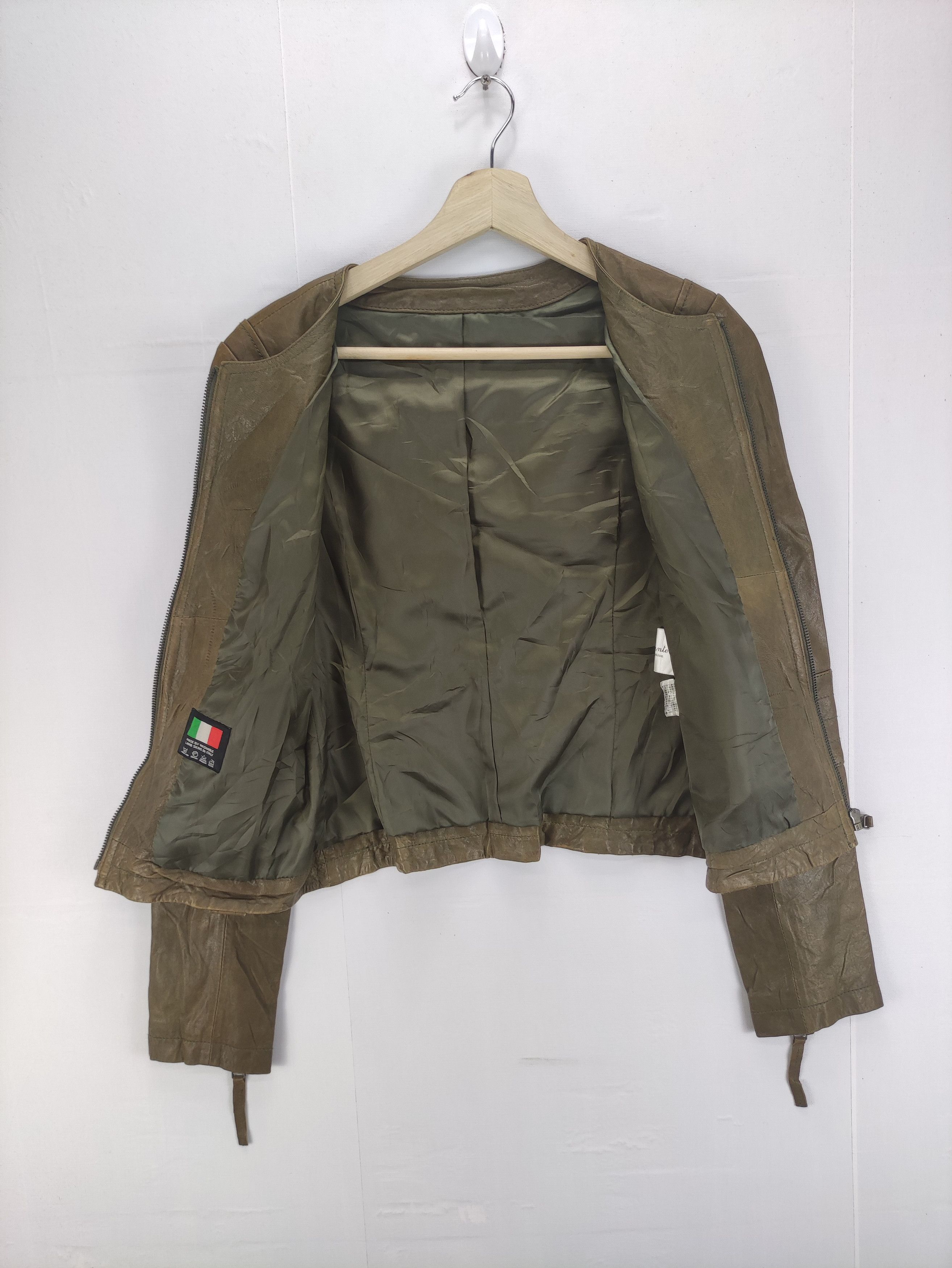 Leather Vintage Enchantem Leather Jacket Zipper Size XS / US 0-2 / IT 36-38 - 3 Thumbnail