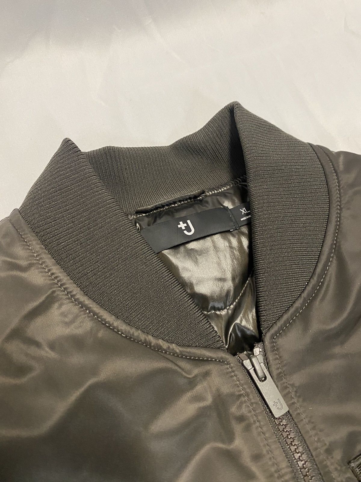 image of Jil Sanders J+ Oversized Ma-1 Bomber Jacket in Miltary Green, Men's (Size XL)