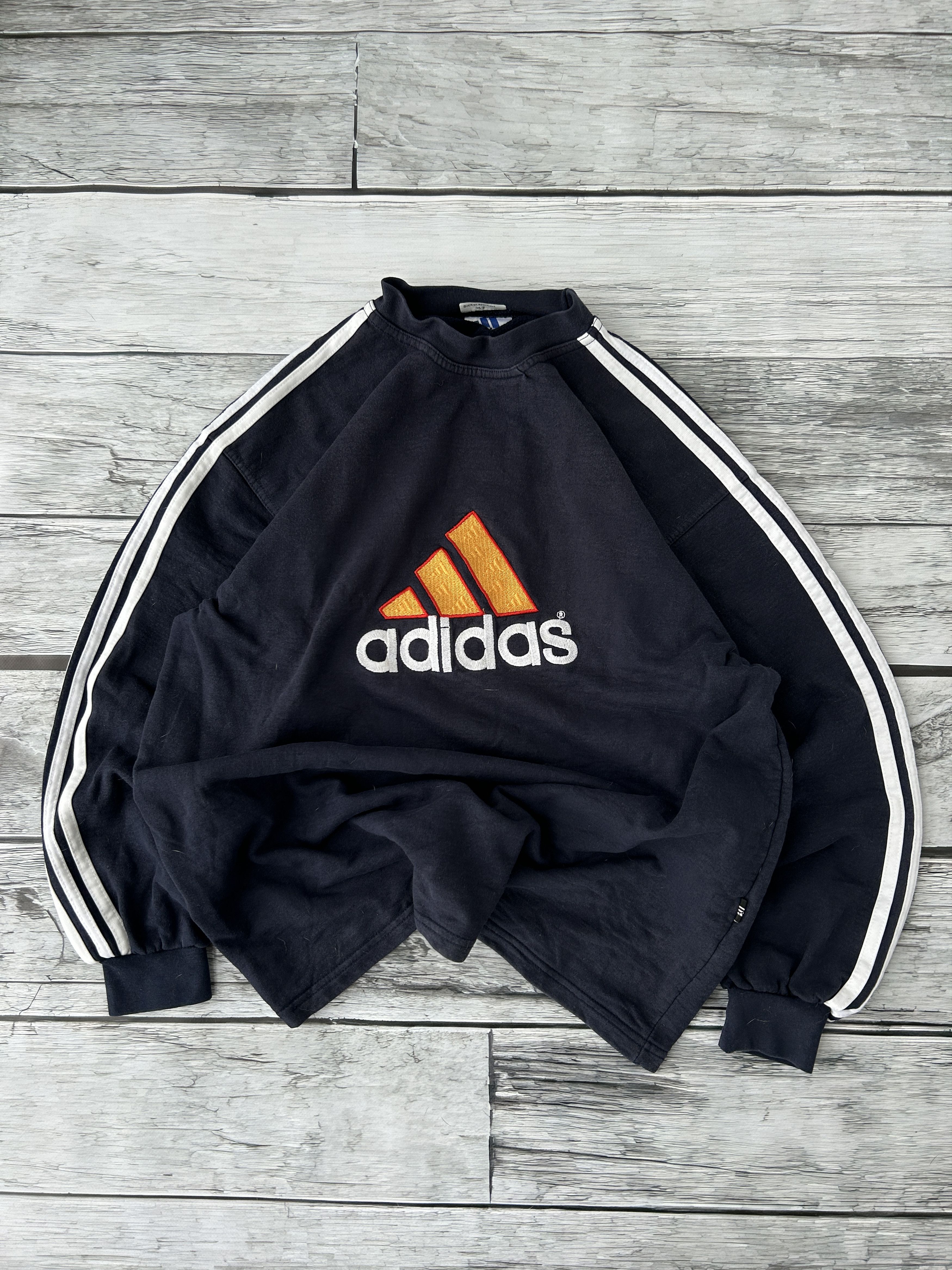 Adidas × Vintage Vintage Adidas Big Logo Hooodie 90s Y2K Streetwear Size US M / EU 48-50 / 2 - 1 Thumbnail
