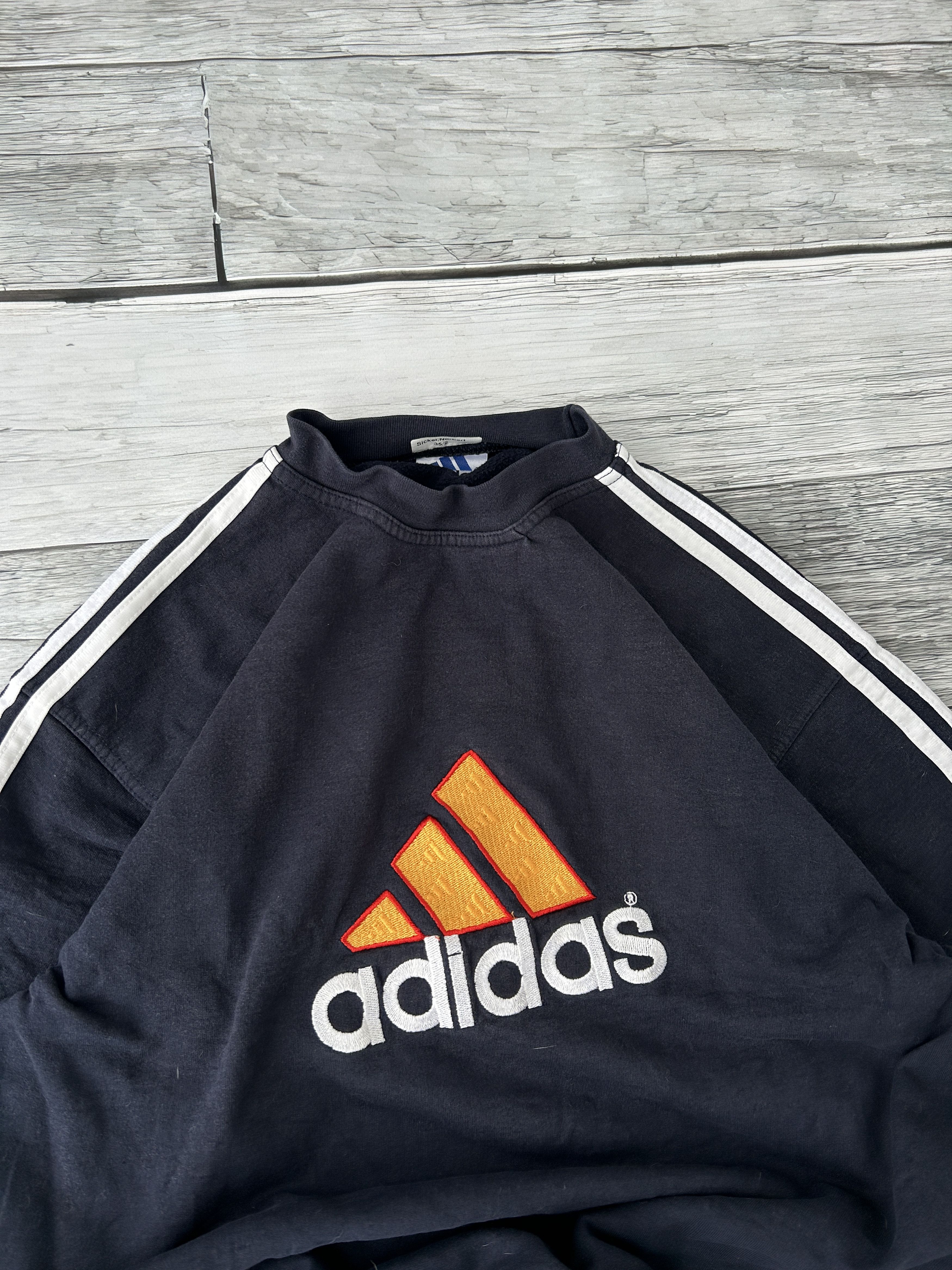 Adidas × Vintage Vintage Adidas Big Logo Hooodie 90s Y2K Streetwear Size US M / EU 48-50 / 2 - 2 Thumbnail