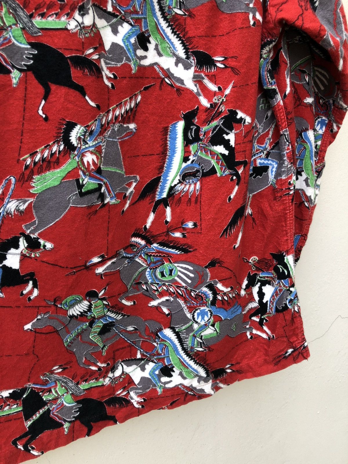 Other Modern Work Union Made Japan Apache Indian Flannel Shirt Size US M / EU 48-50 / 2 - 13 Thumbnail