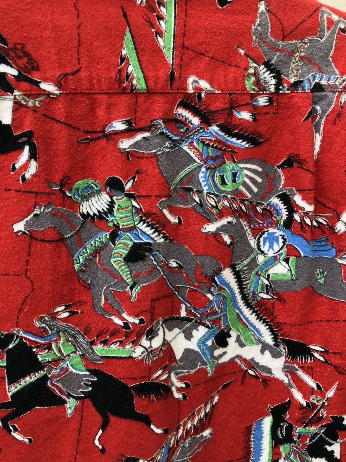 Other Modern Work Union Made Japan Apache Indian Flannel Shirt Size US M / EU 48-50 / 2 - 12 Thumbnail