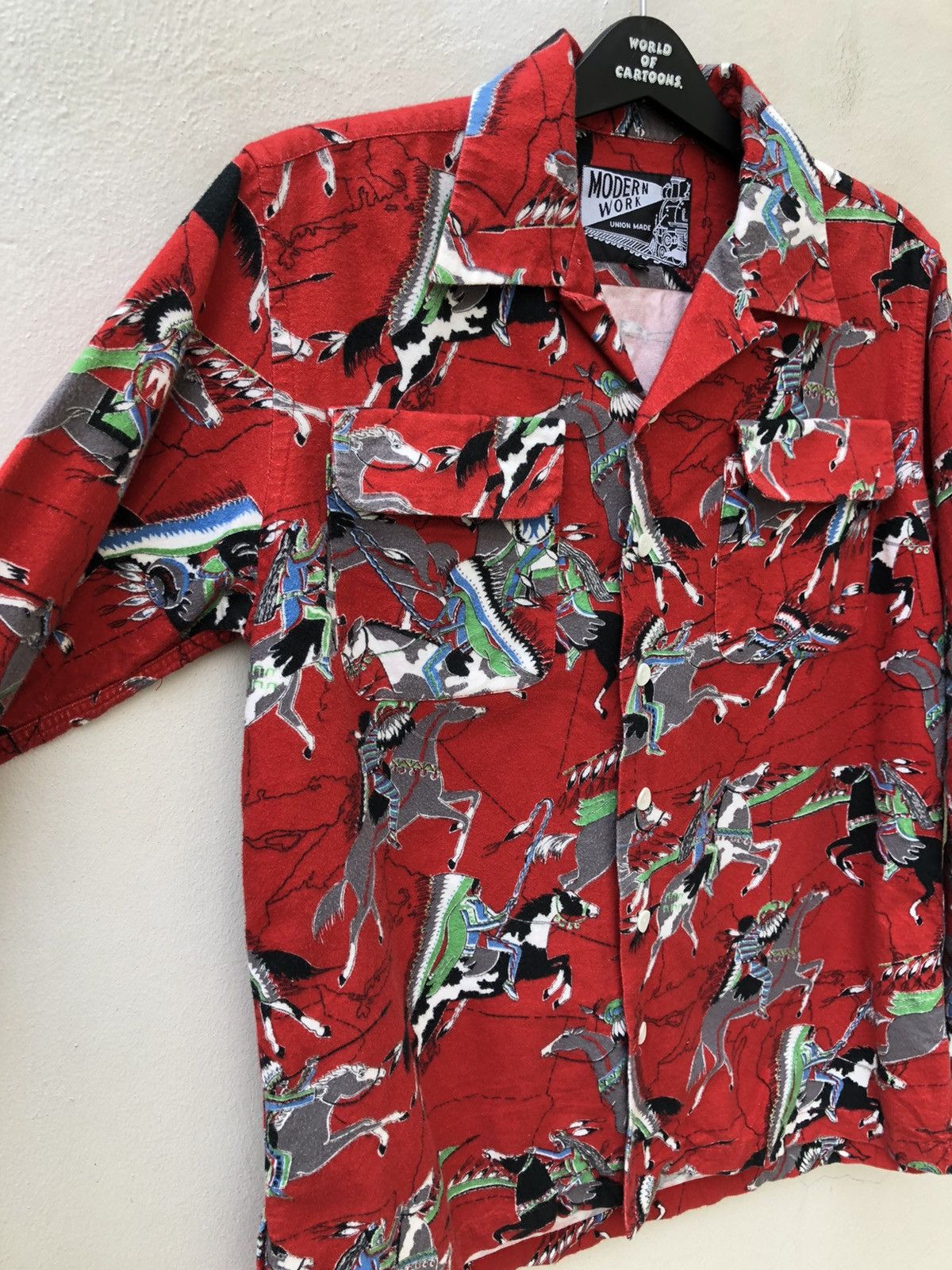 Other Modern Work Union Made Japan Apache Indian Flannel Shirt Size US M / EU 48-50 / 2 - 7 Thumbnail