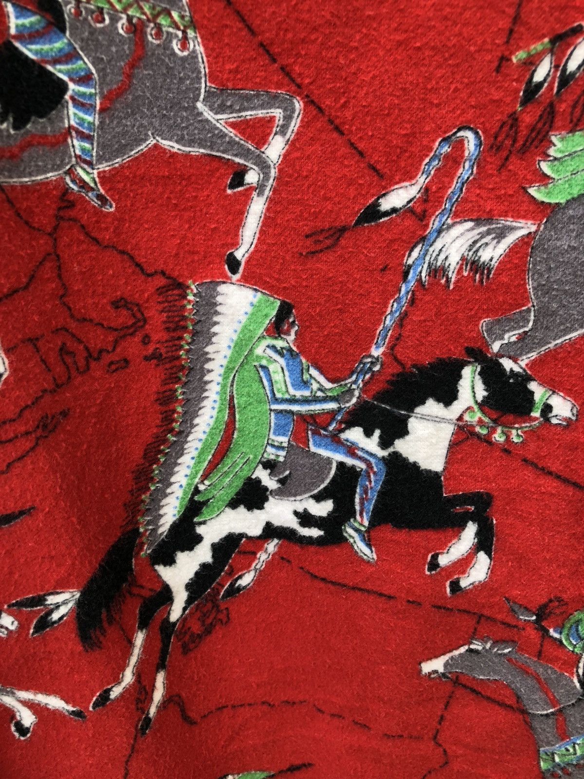 Other Modern Work Union Made Japan Apache Indian Flannel Shirt Size US M / EU 48-50 / 2 - 8 Thumbnail