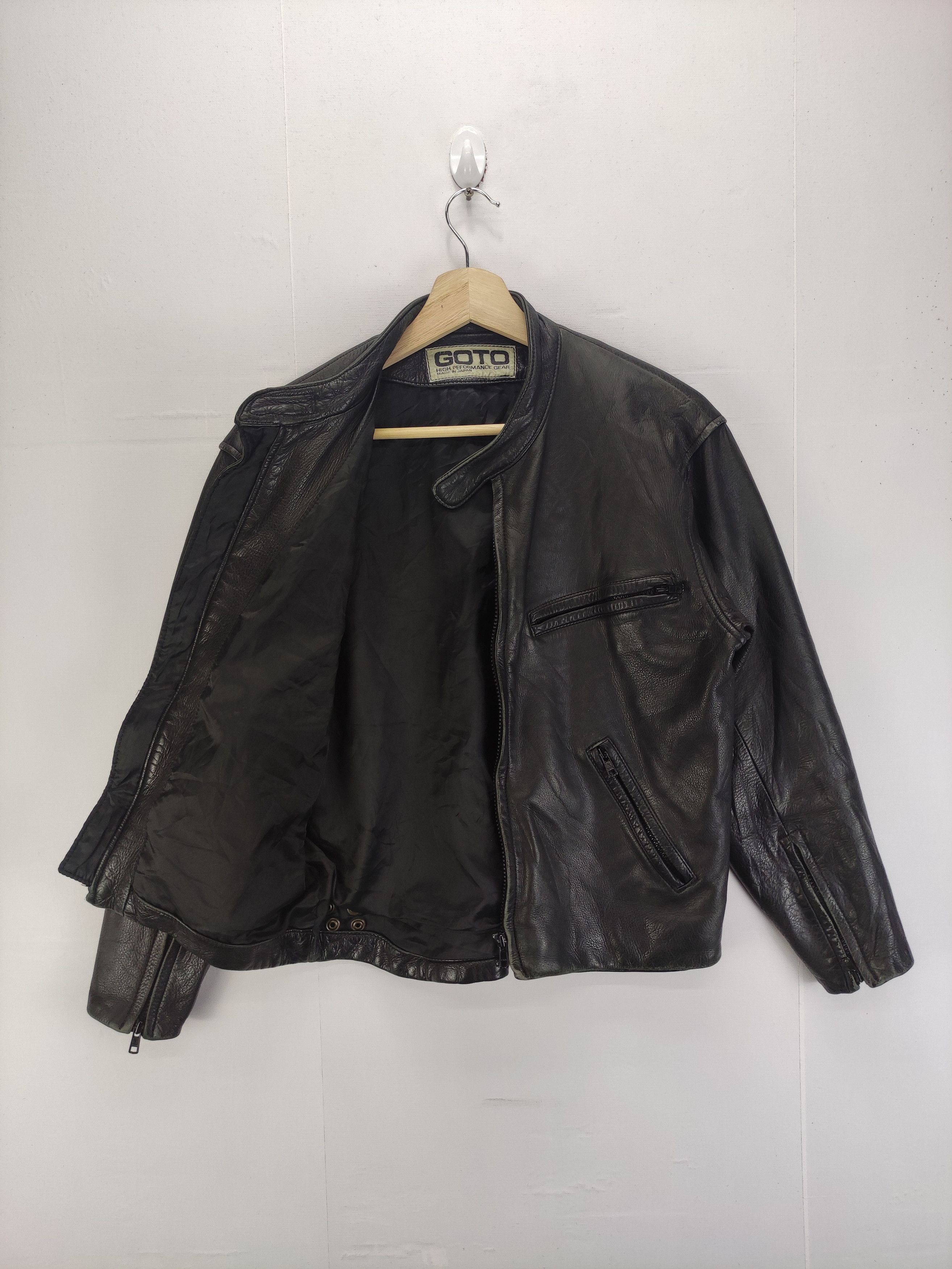 Leather Vintage Goto Leather Jacket Zipper Size S / US 4 / IT 40 - 4 Thumbnail
