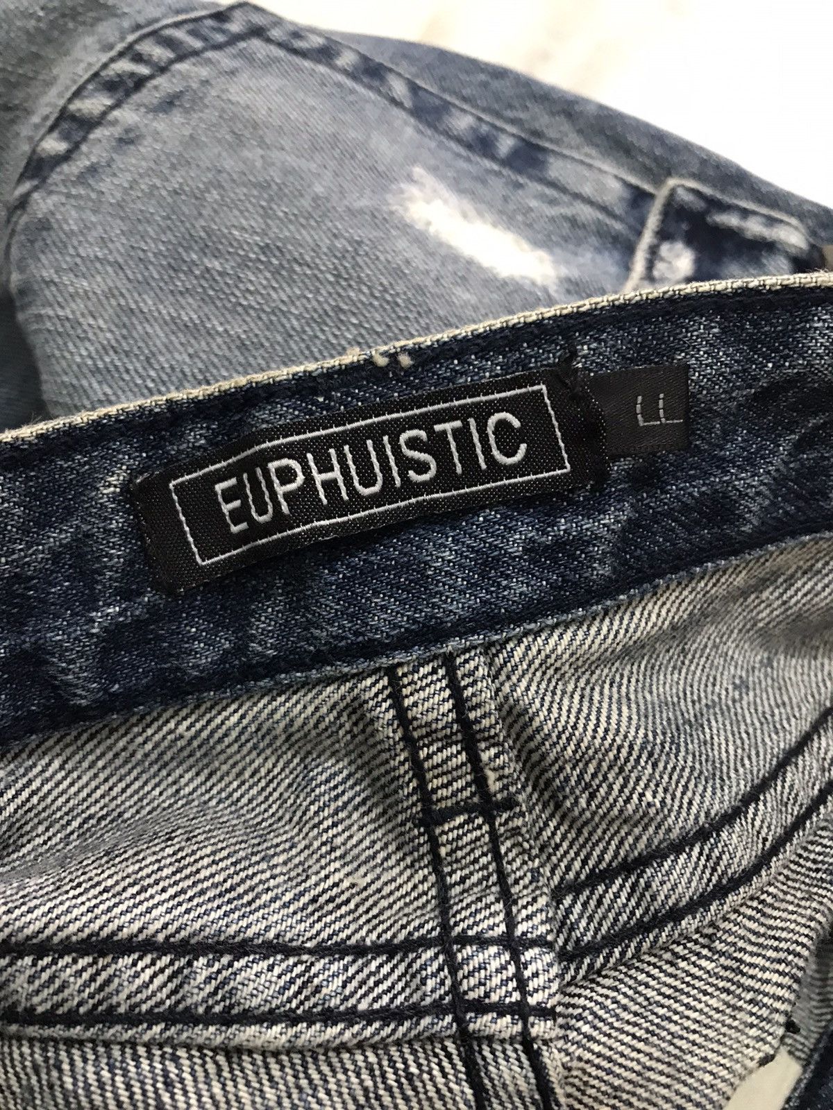 Hysteric Glamour × If Six Was Nine Flare Jeans😎Euphuistic Twist Studded Distressed Denim Pants Size US 31 - 9 Thumbnail